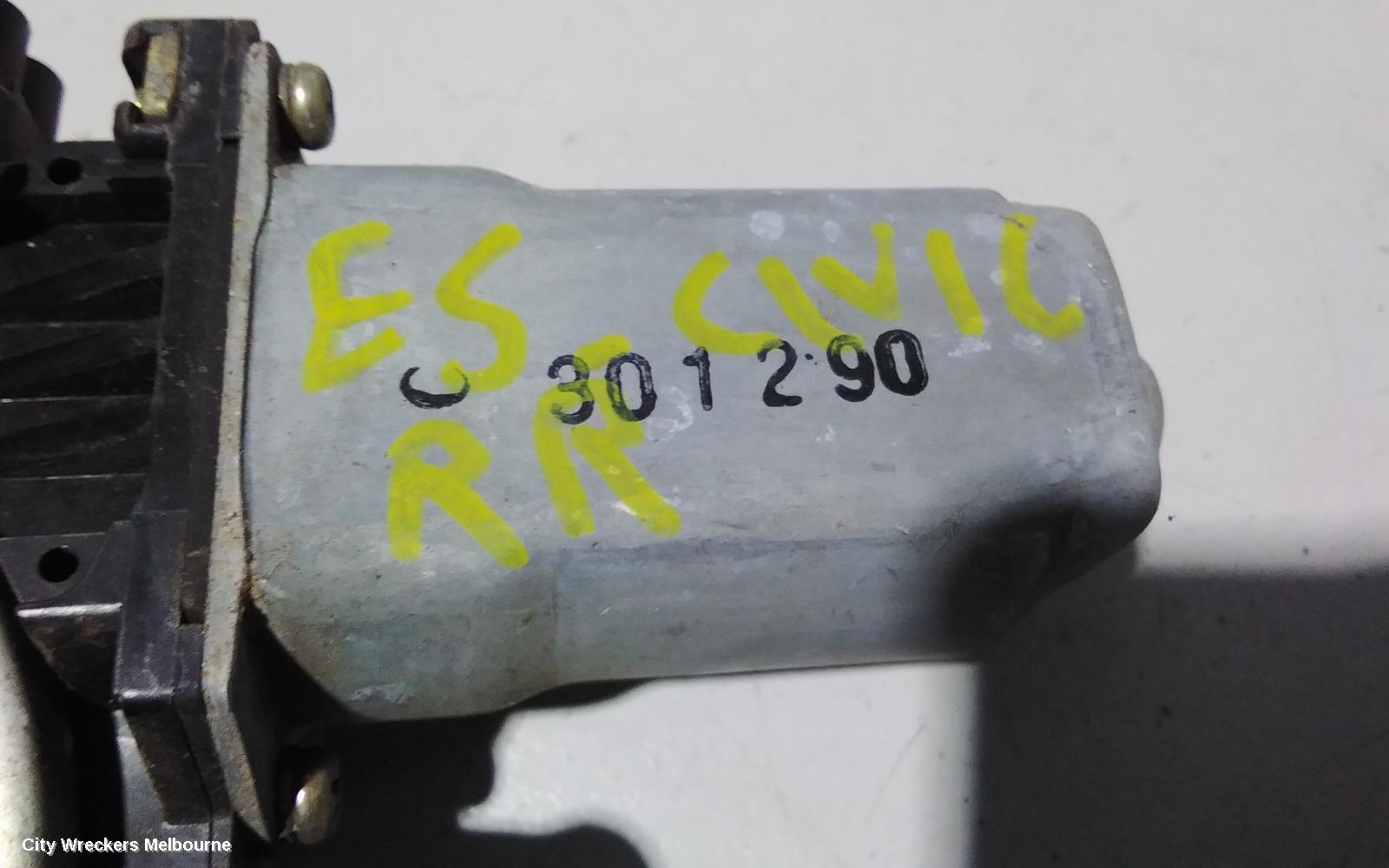 HONDA CIVIC RIGHT REAR WND REG/MOTOR, 7TH GEN, POWER, SEDAN, 11/2000 - 12/2005 - Image 3