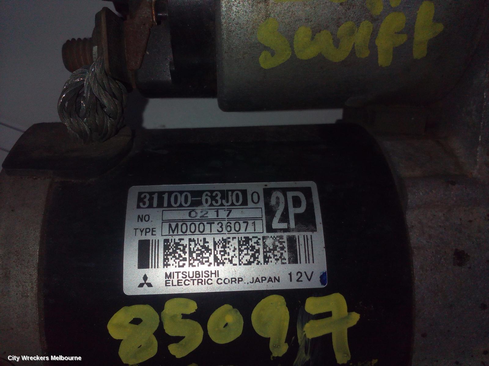 SUZUKI SWIFT STARTER, 1.5, M15A, RS415, P/N 33100-63JO, 09/2004 - 02/2011 - Image 2