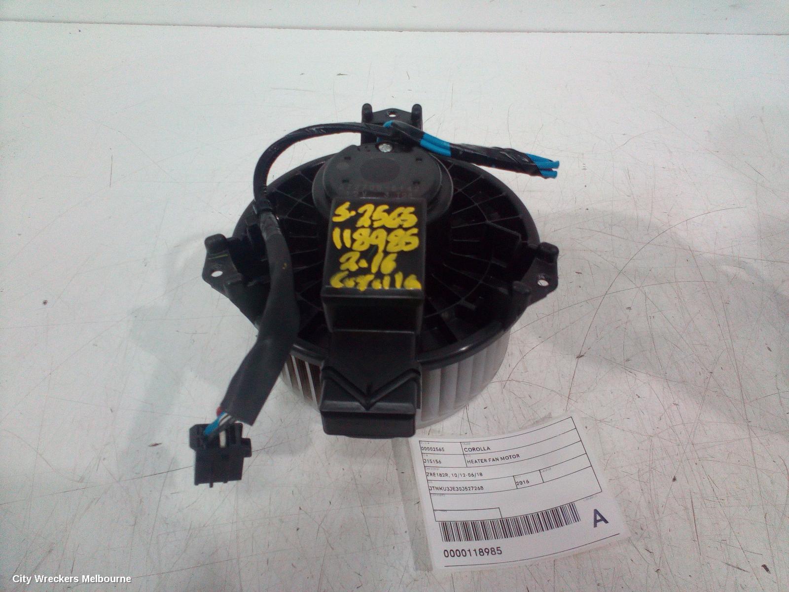 TOYOTA COROLLA HEATER FAN MOTOR, ZRE182R, 10/2012 - 06/2018 - Image 1