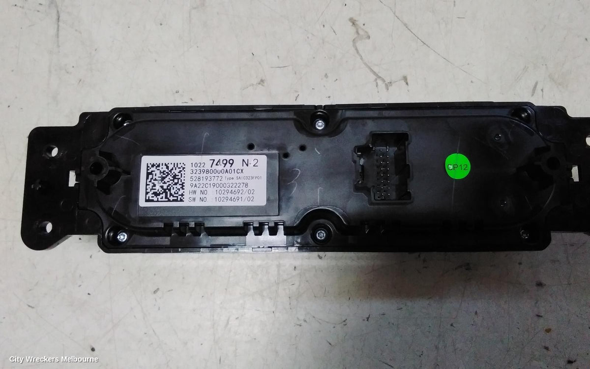 MG MG3 HEATER/AC CONTROLS, SZP1, ELECTRIC TYPE, SILVER, 07/2016 ONWARDS - Image 3