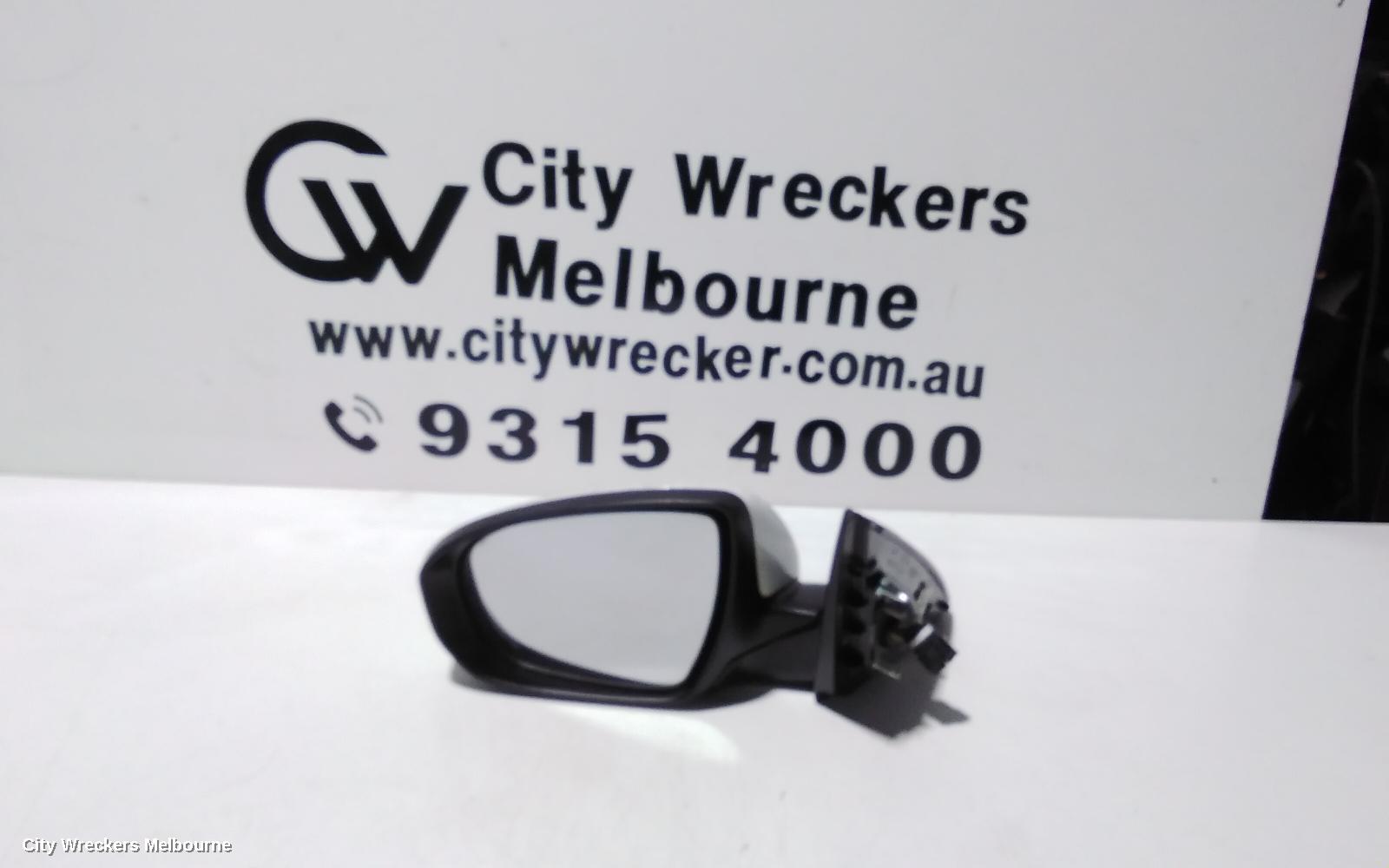 KIA OPTIMA LEFT DOOR MIRROR, TF, POWER FOLD, NON BLIND SPOT, RECTANGLE PLUG TYPE (8 PIN), 10/2013 - 10/2015 - Image 1