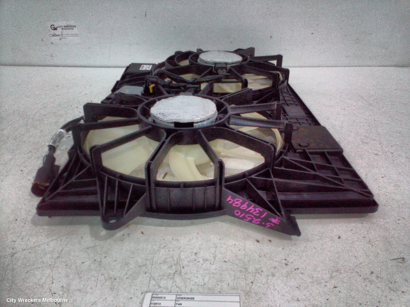 JEEP CHEROKEE FAN, DUAL FAN ASSY, 3.2, PETROL, KL, 02/2014 - 11/2022 - Image 1