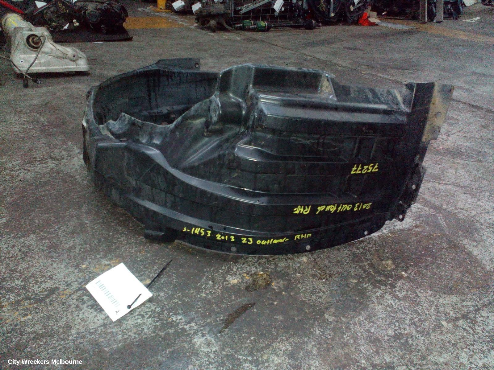 MITSUBISHI OUTLANDER RIGHT GUARD LINER, ZJ, 10/2012 - 02/2014 - Image 2
