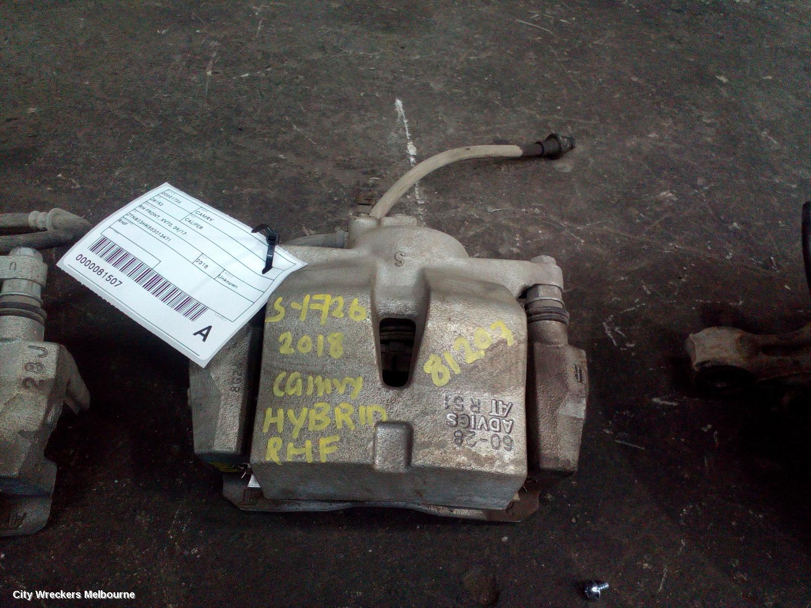 TOYOTA CAMRY CALIPER, RH FRONT, XV70, 09/2017 ONWARDS - Image 1