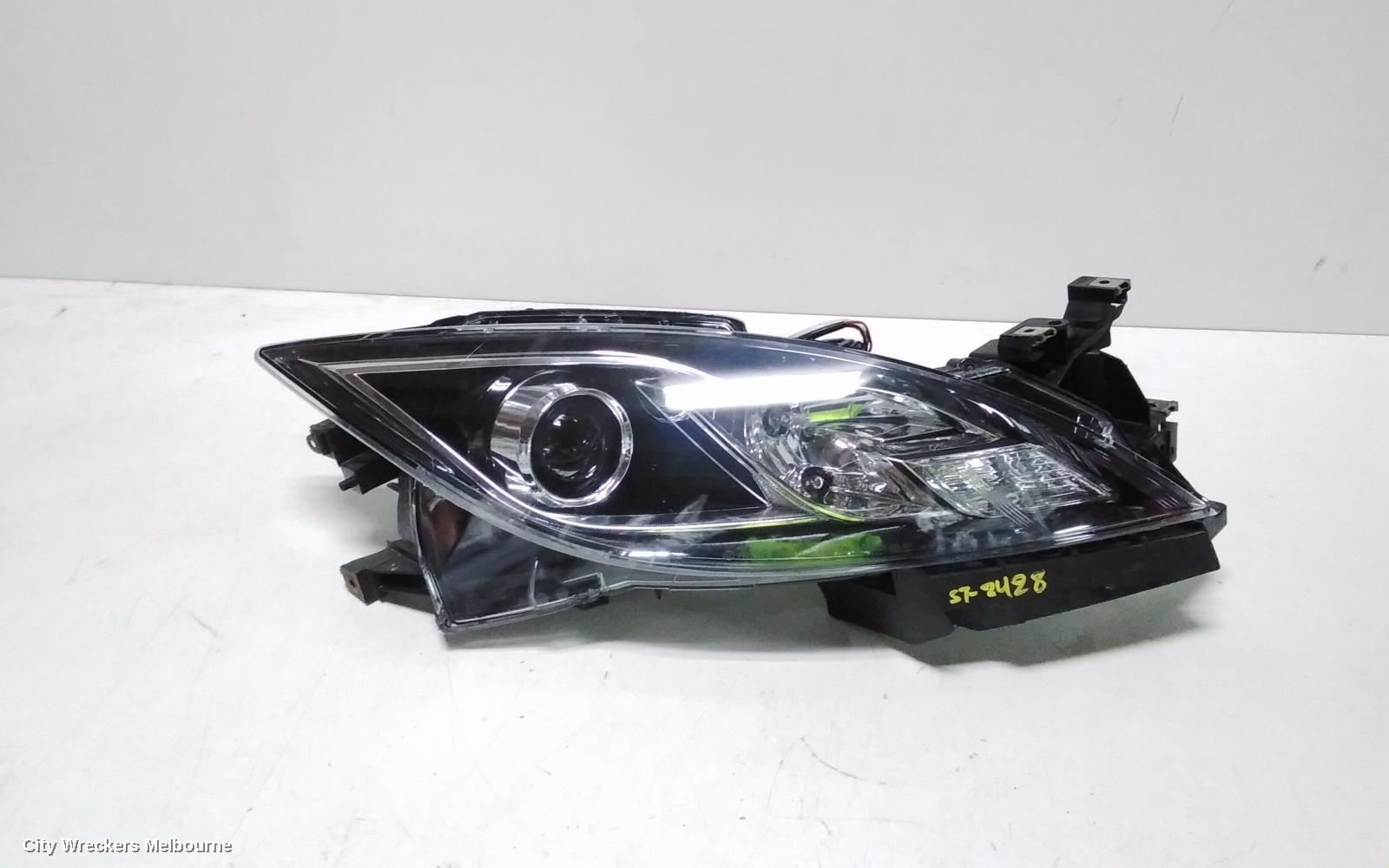 MAZDA 6 RIGHT HEADLAMP, GH SII, XENON TYPE, LOW BEAM, BLACK INSERT, 03/2010 - 11/2012 - Image 1