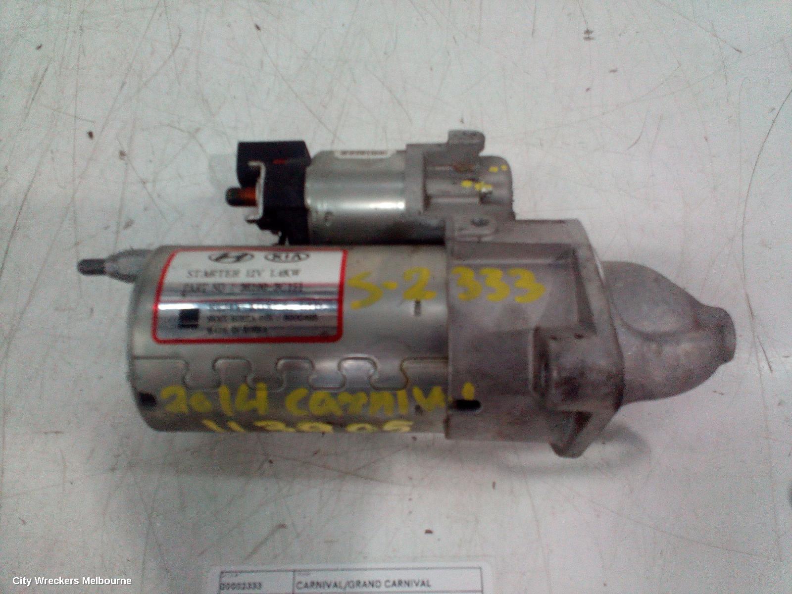 KIA CARNIVAL/GRAND CARNIVAL STARTER, PETROL, 3.5, P/N 361003C151, 10 THOOT TYPE, VQ, 03/2010 - 12/2014 - Image 2