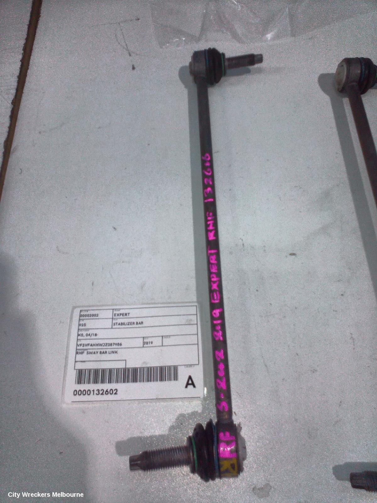 PEUGEOT EXPERT STABILISER BAR, K0, 04/2018 ONWARDS - Image 2