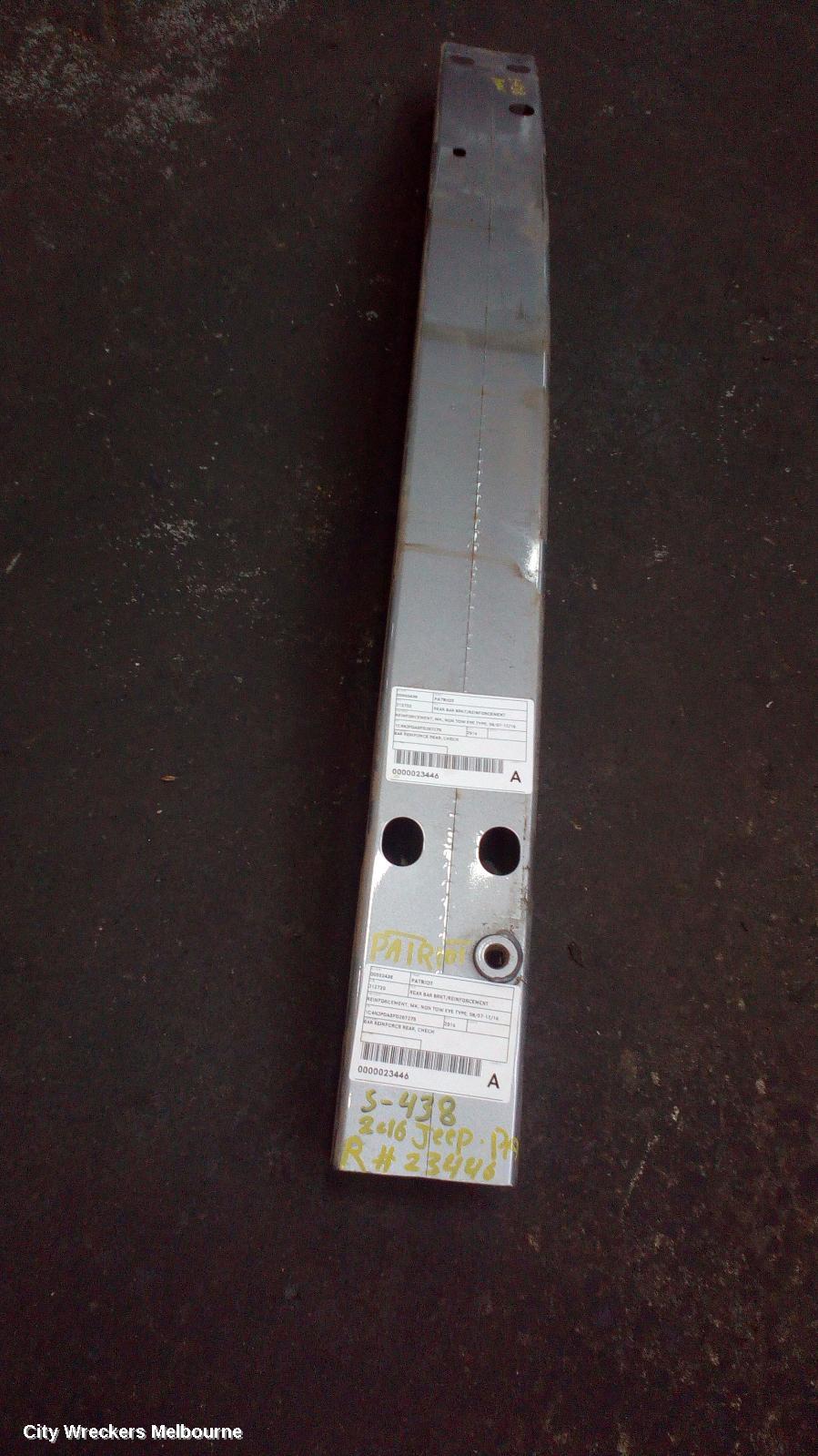 JEEP PATRIOT R/BAR BRACKET/REINFO, REINFORCEMENT, MK, NON TOW EYE TYPE, 08/2007 - 12/2016 - Image 2