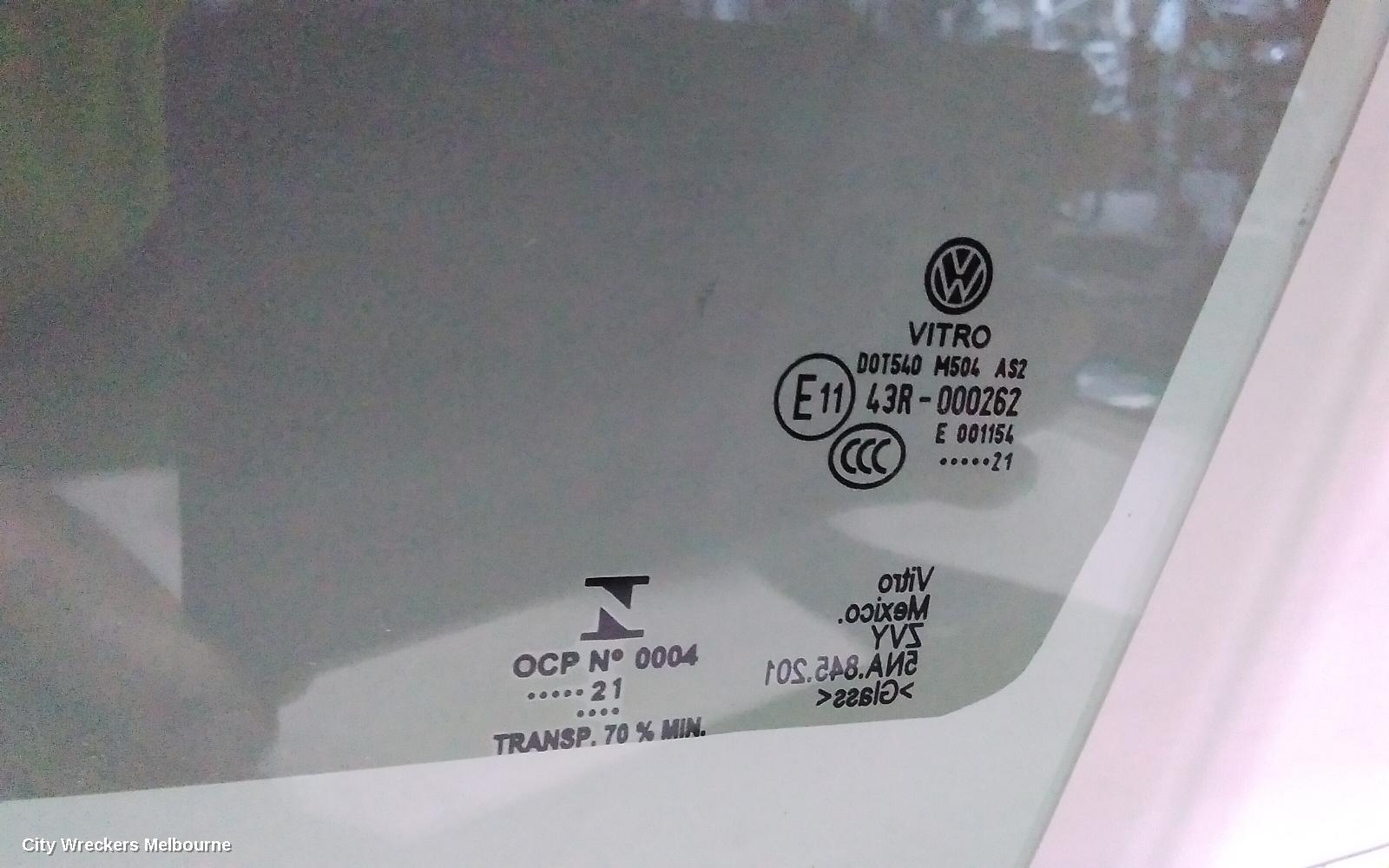 VOLKSWAGEN TIGUAN LEFT FRONT DOOR WINDOW, 5NA, 06/2016 - 02/2024 - Image 2