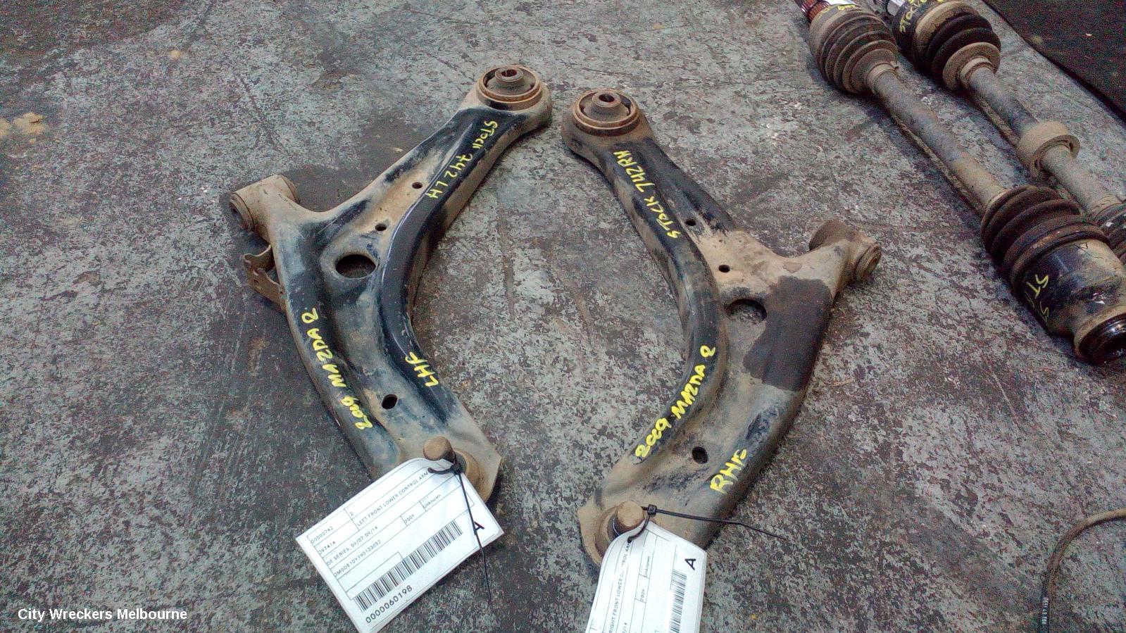 MAZDA 2 LEFT FRONT LOWER CONTROL ARM, DE SERIES, 09/2007 - 09/2014 - Image 1