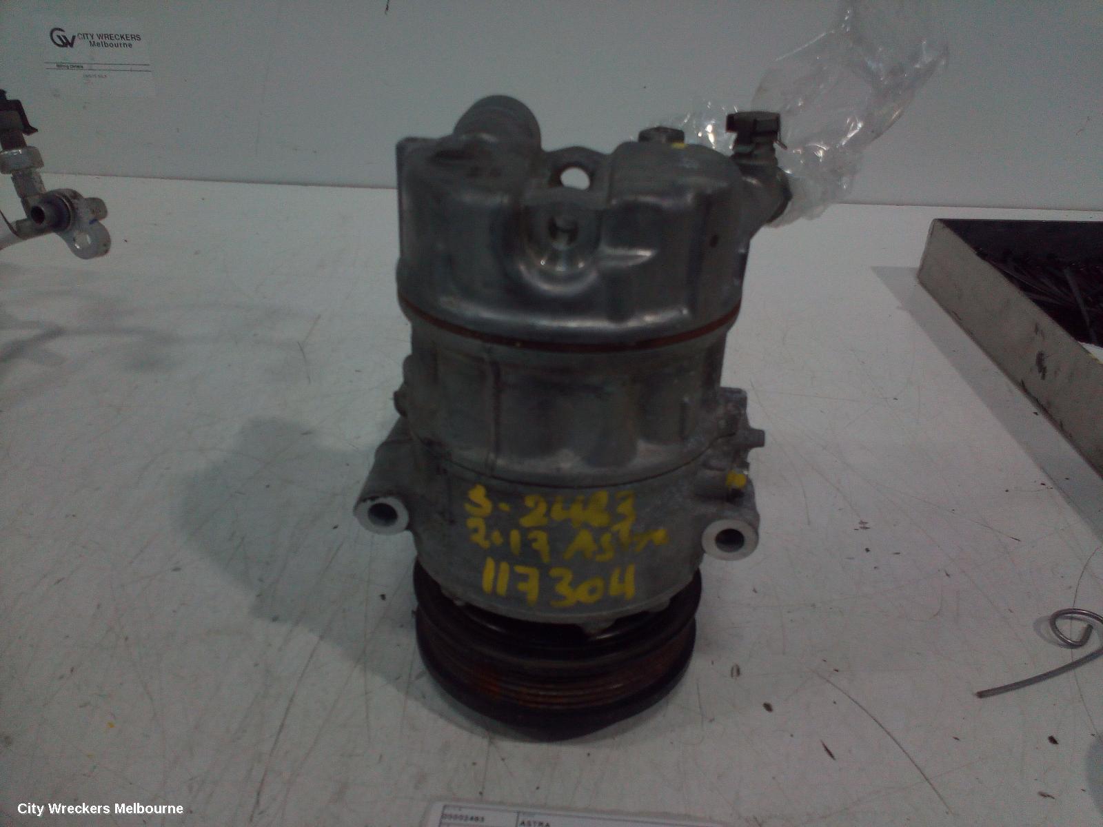 HOLDEN ASTRA A/C COMPRESSOR, BK-BL, 1.4, PETROL, 09/2016 - 12/2020 - Image 1