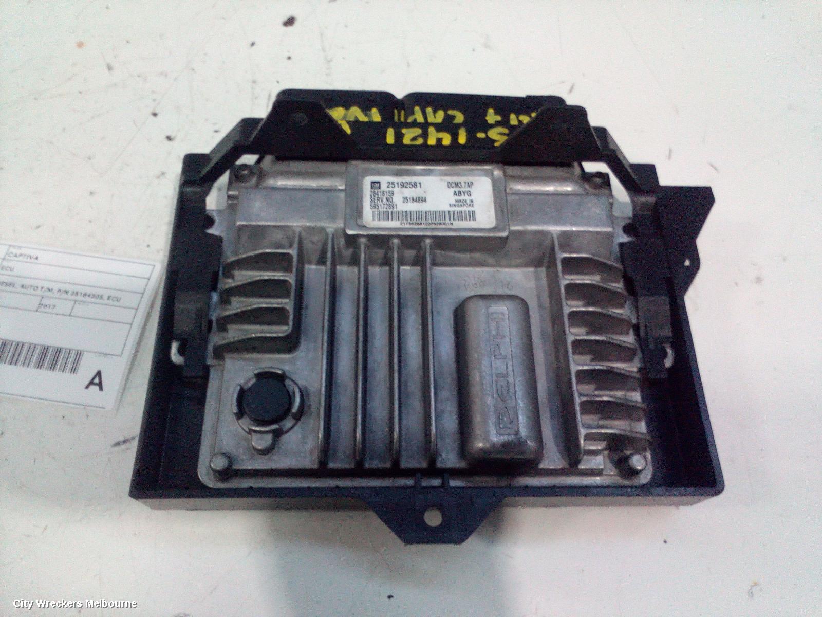 HOLDEN CAPTIVA ECU, ENGINE ECU, 2.2, DIESEL, AUTO T/M, P/N 25184305, ECU ONLY, CG, 01/2011 - 06/2018 - Image 2