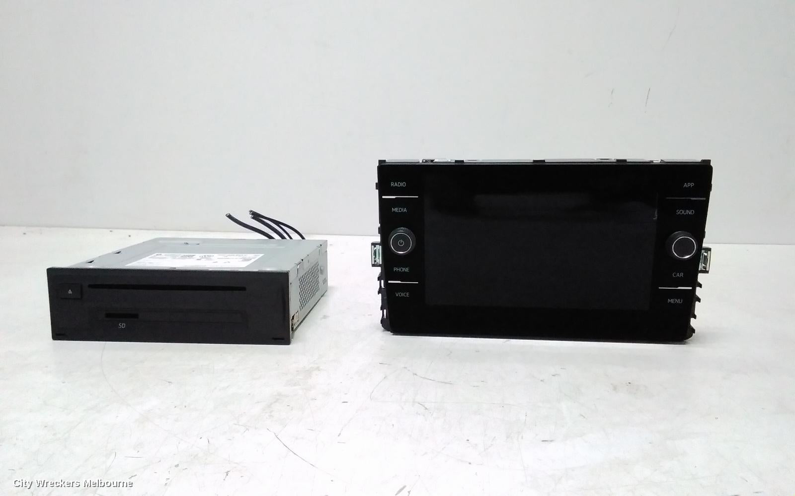 VOLKSWAGEN POLO RADIO/CD/DVD/SAT/TV, DISPLAY UNIT, 8IN, COMPOSITION MEDIA (NON SAT NAV TYPE), AW-AE, 09/2017 ONWARDS - Image 1