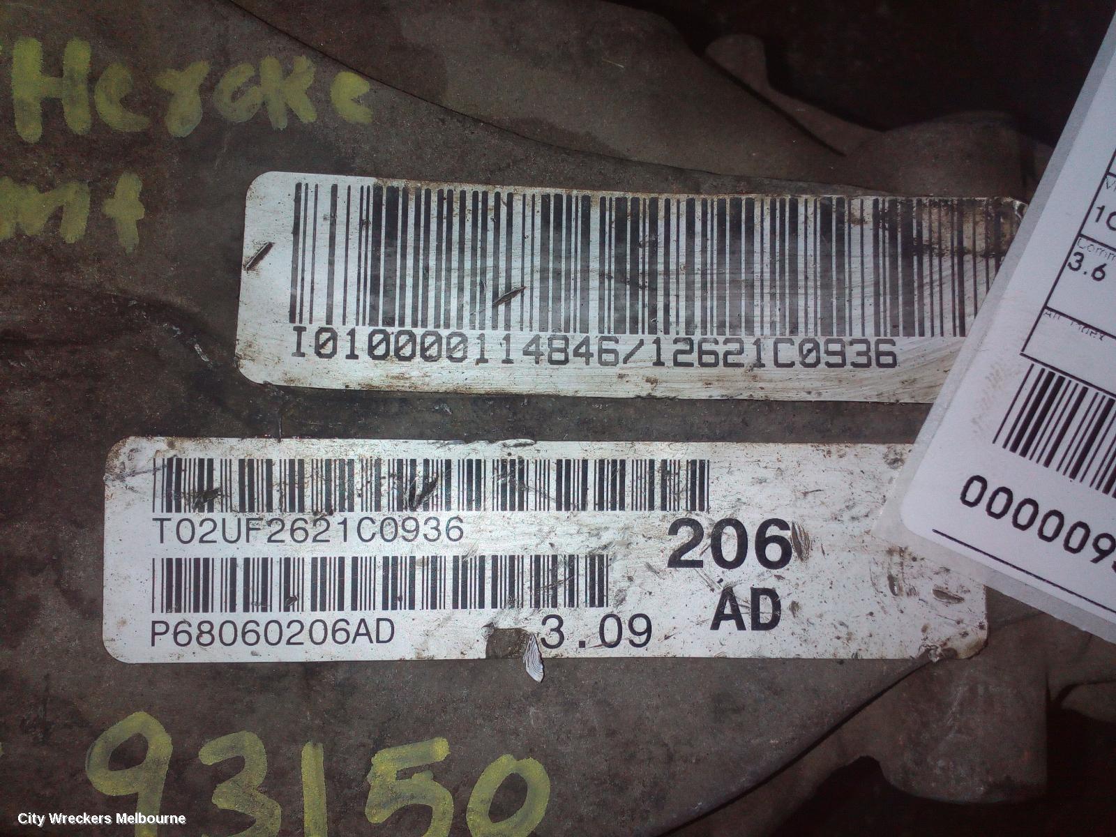 JEEP GRANDCHEROKEE DIFFERENTIAL CENTRE, FRONT, 3.6, PETROL, WK, 3.06 RATIO, 10/2010 - 03/2013 - Image 2