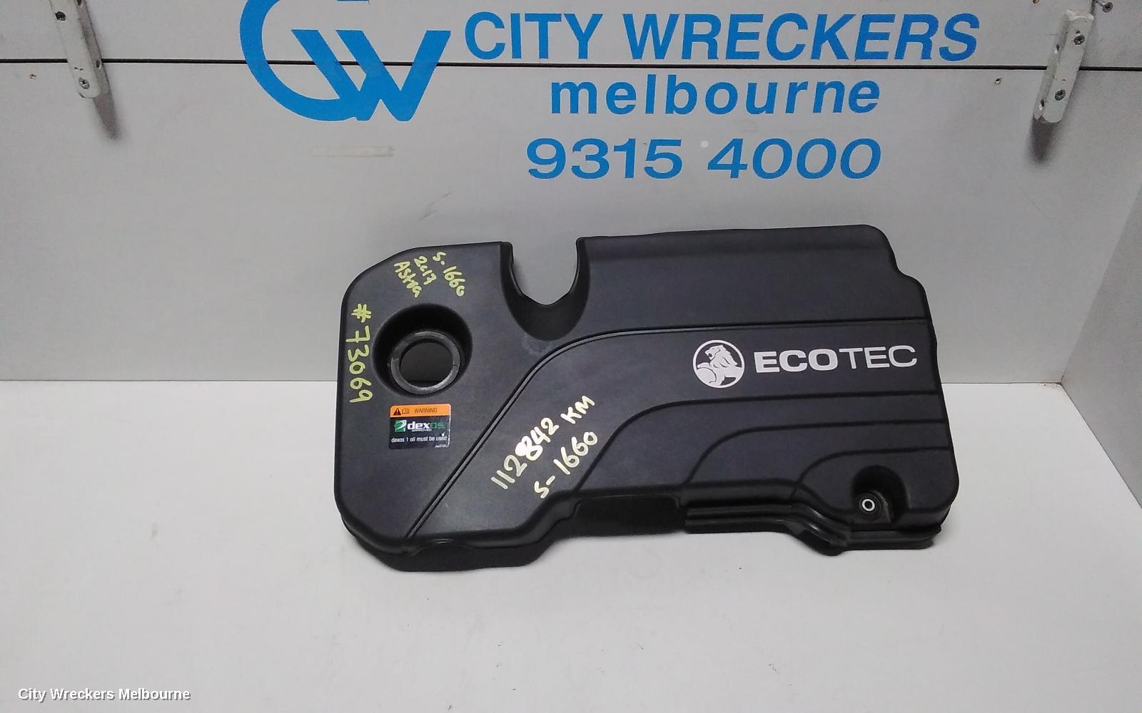 HOLDEN ASTRA ENGINE COVER, BK, 5DR HATCH/WAGON, 09/2016 - 12/2020 - Image 1