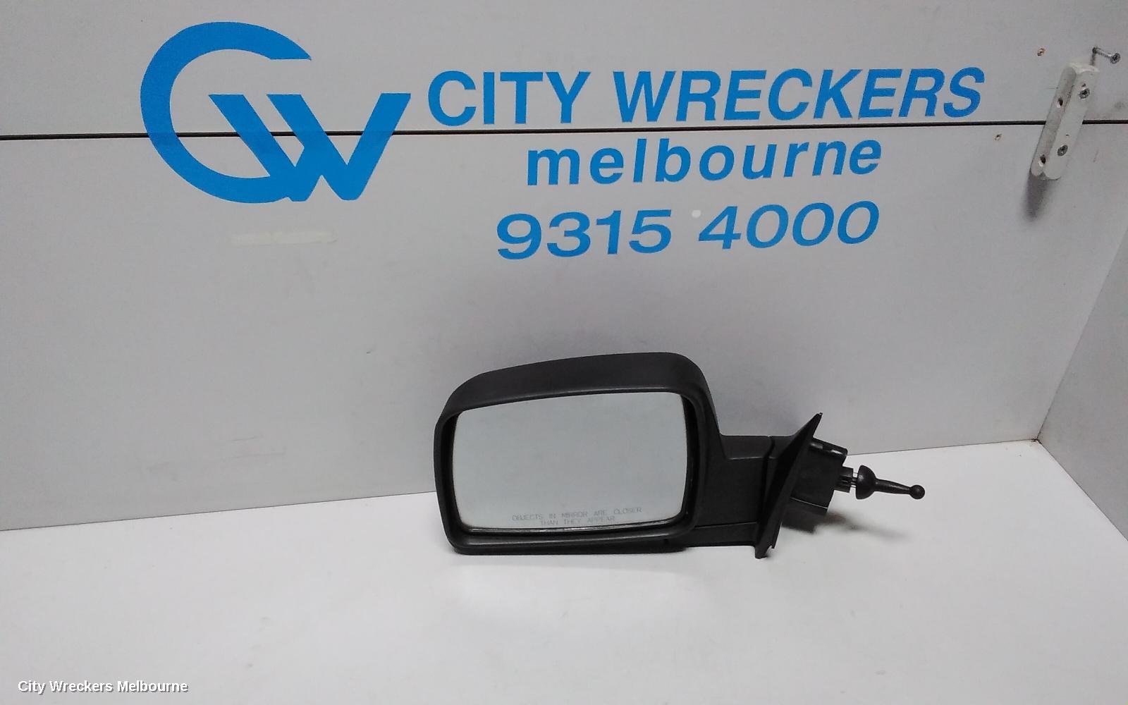 KIA PREGIO LEFT DOOR MIRROR, CT, MANUAL, SQUARE TYPE, 07/2004 - 01/2006 - Image 1