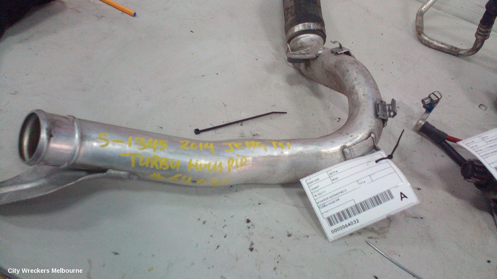 VOLKSWAGEN JETTA, 1B, 02/2011 ONWARDS, TURBO HOSE PIP: 64032 - Image 2