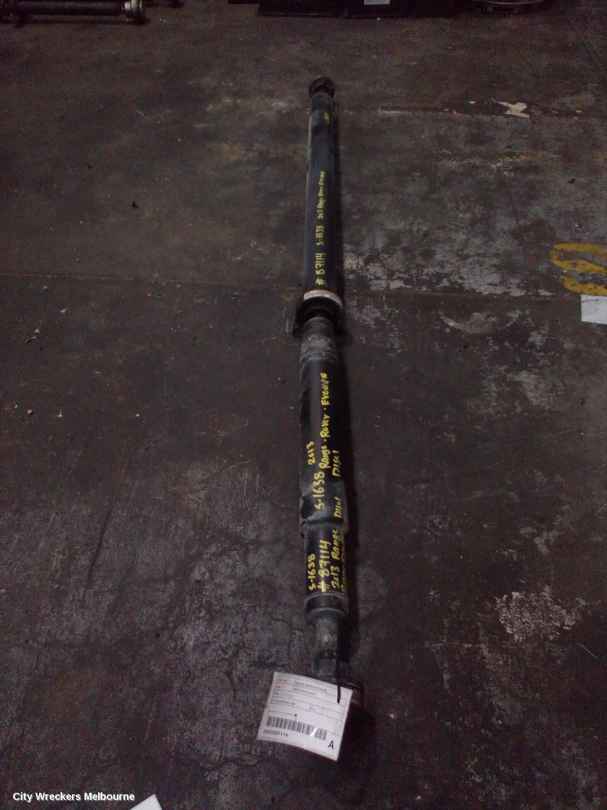 LAND ROVER RANGEROVER EVOQUE REAR DRIVE SHAFT, DIESEL, 2.2, AUTO T/M, 6 SPEED, L538, 11/2011 - 08/2015 - Image 1