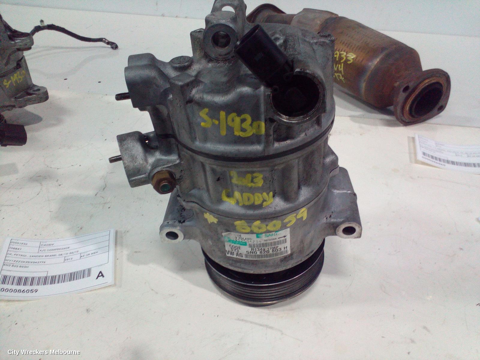 VOLKSWAGEN CADDY A/C COMPRESSOR, 2K, PETROL, SANDEN BRAND, 08/2010 - 06/2015 - Image 3