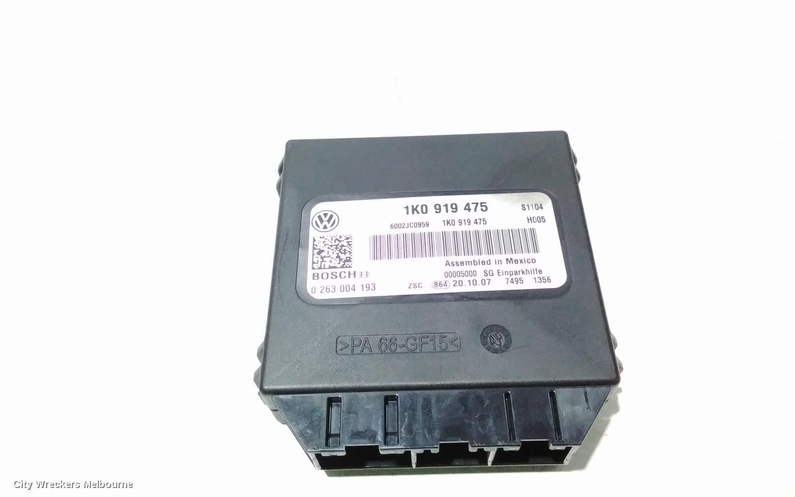 VOLKSWAGEN EOS, 1F 02/2007 - 04/2011, 1K0 919 475  PARKING DISTANCE CONTROL MODULE : 97236 - Image 1