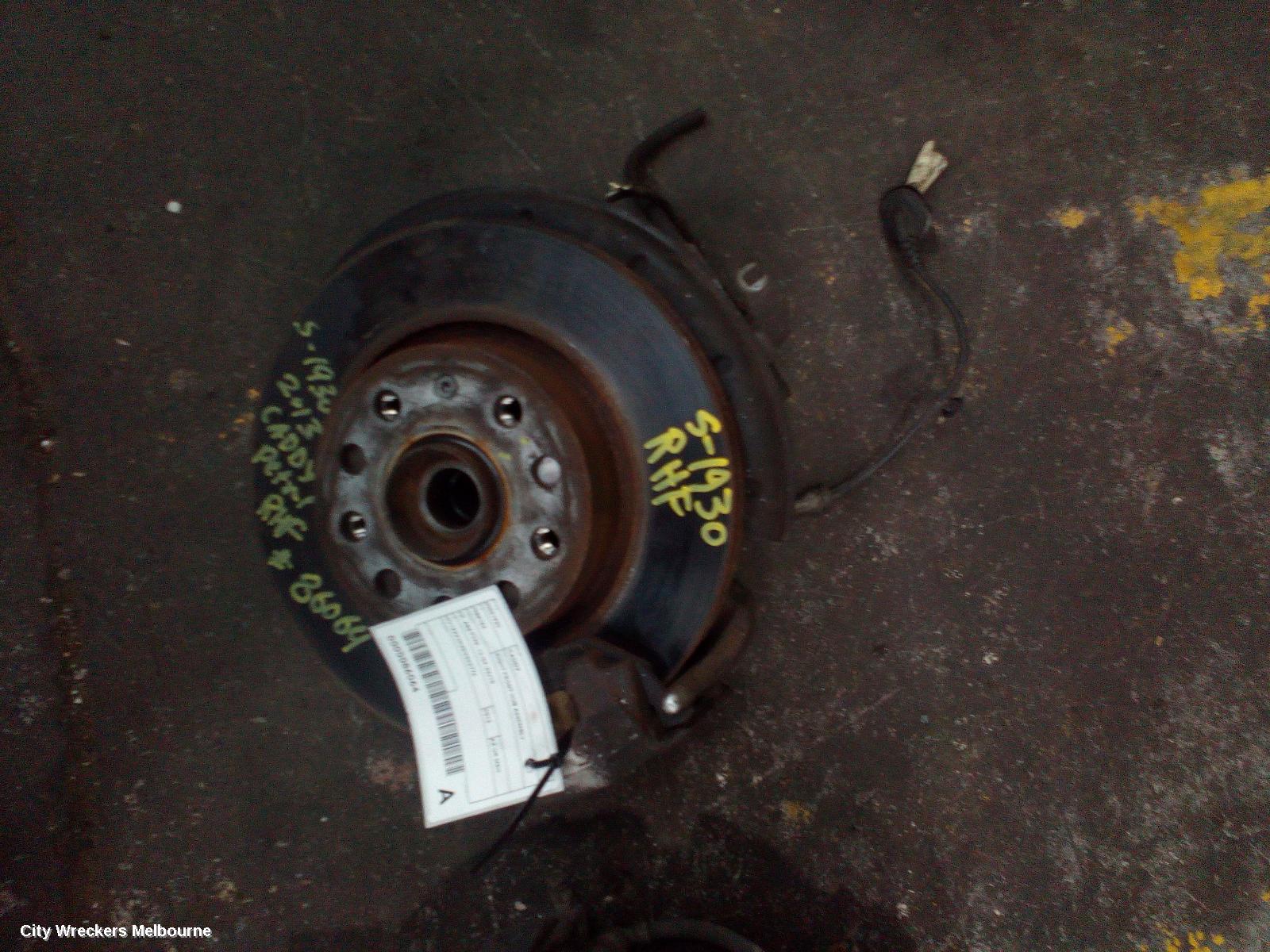 VOLKSWAGEN CADDY RIGHT FRONT HUB ASSEMBLY, 2K, ABS TYPE, 12/2004 - 06/2015 - Image 2