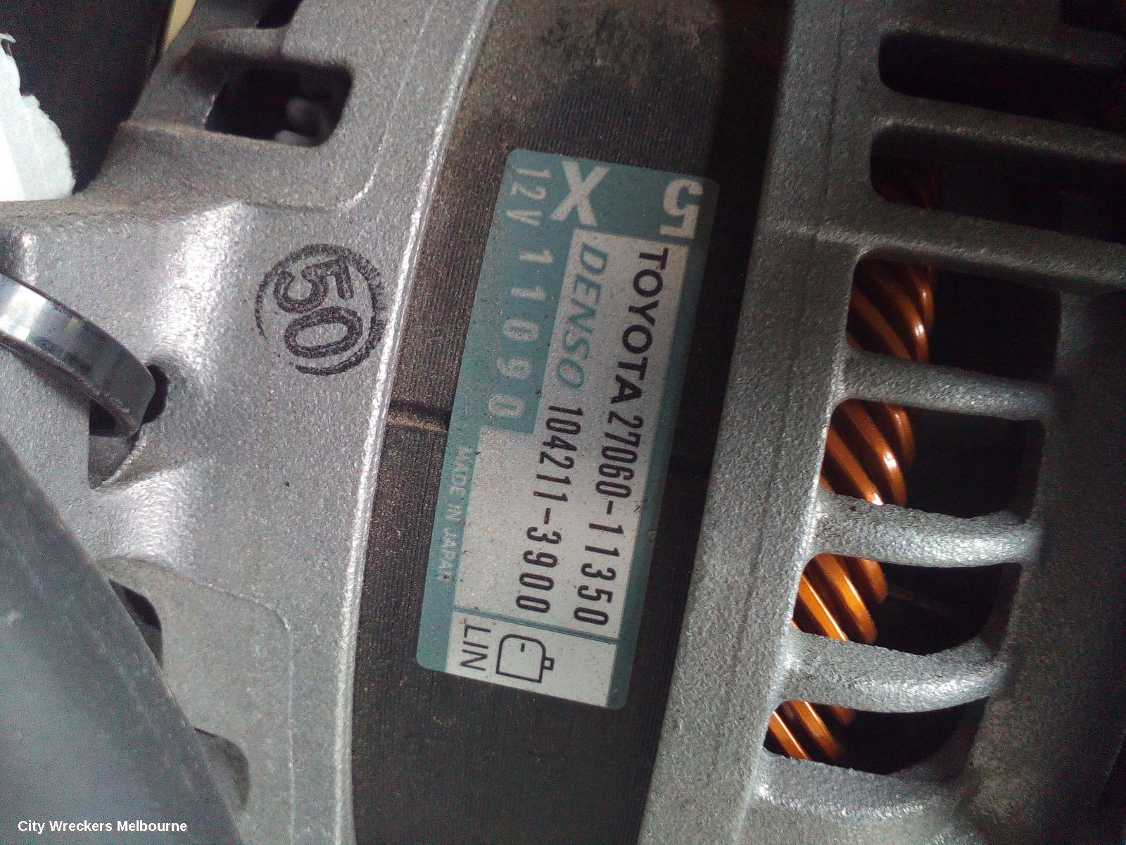 TOYOTA HIACE ALTERNATOR, DIESEL, 2.8, 1GD-FTV, 300 SERIES, 04/2019 ONWARDS - Image 2
