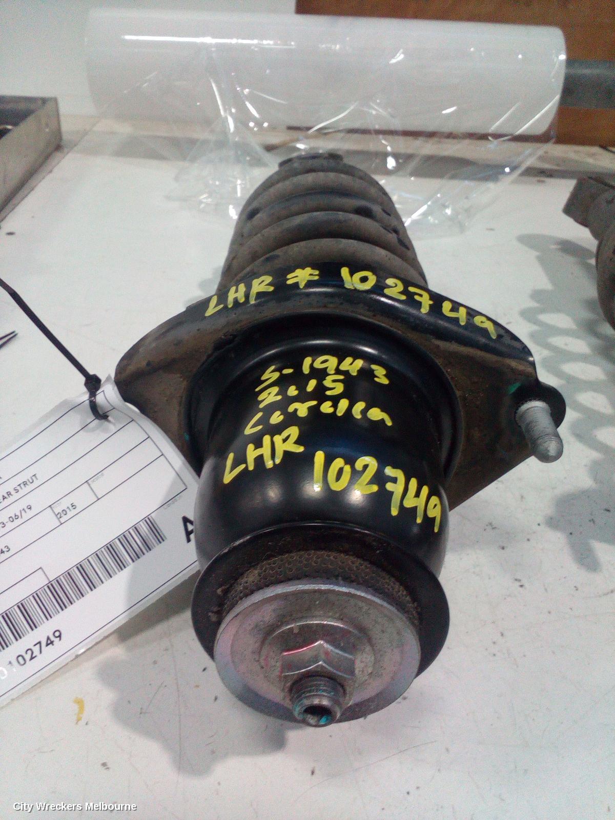 TOYOTA COROLLA LEFT REAR STRUT, ZRE172R, SEDAN, 12/2013 - 06/2019 - Image 1