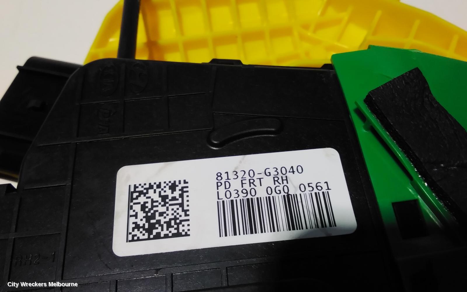HYUNDAI I30 DOOR/BOOT/GATE LOCK, RIGHT FRONT DOOR LOCK, PD, HATCH (S. KOREA VIN KMHH), STANDARD TYPE, 03/2017 ONWARDS - Image 3