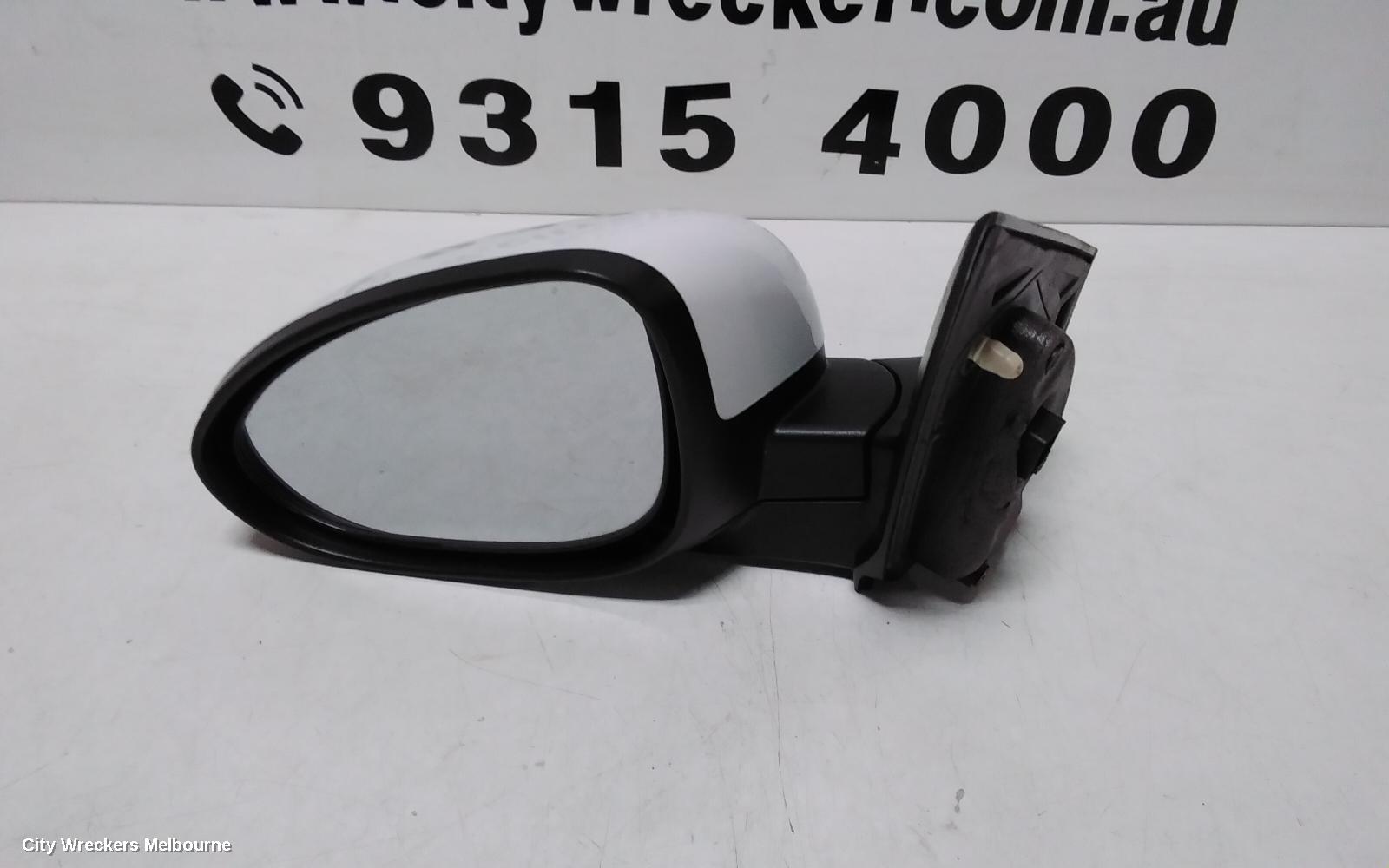 HOLDEN BARINA LEFT DOOR MIRROR, TM, COLOUR CODED, 09/2011 - 12/2018 - Image 2