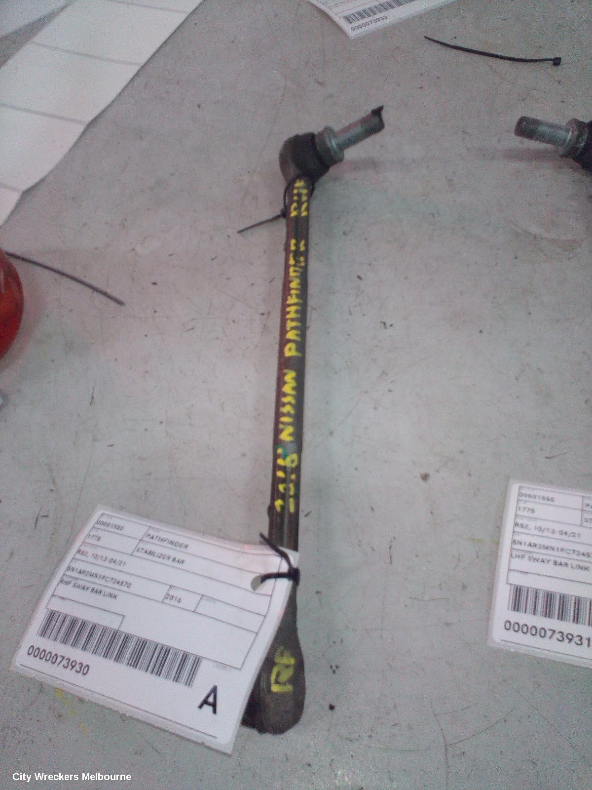 NISSAN PATHFINDER STABILISER BAR, R52, 06/2013 - 04/2021 - Image 1