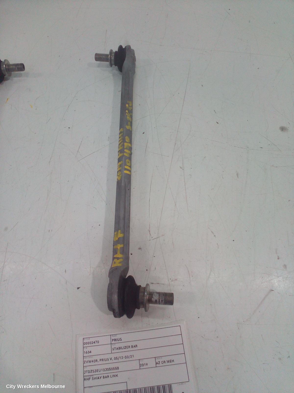 TOYOTA PRIUS STABILISER BAR, ZVW40R, PRIUS V, 05/2012 - 11/2022 - Image 1