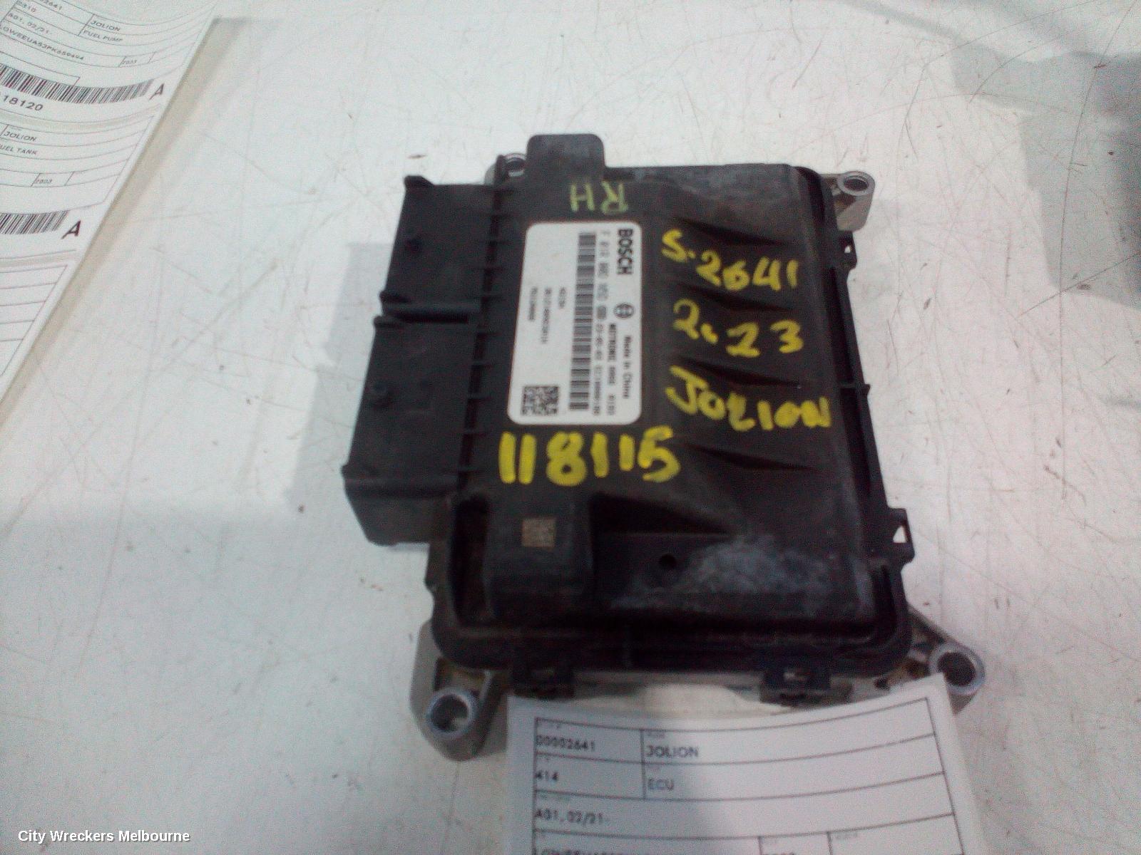 HAVAL JOLION ECU, A01, 02/2021 ONWARDS - Image 1
