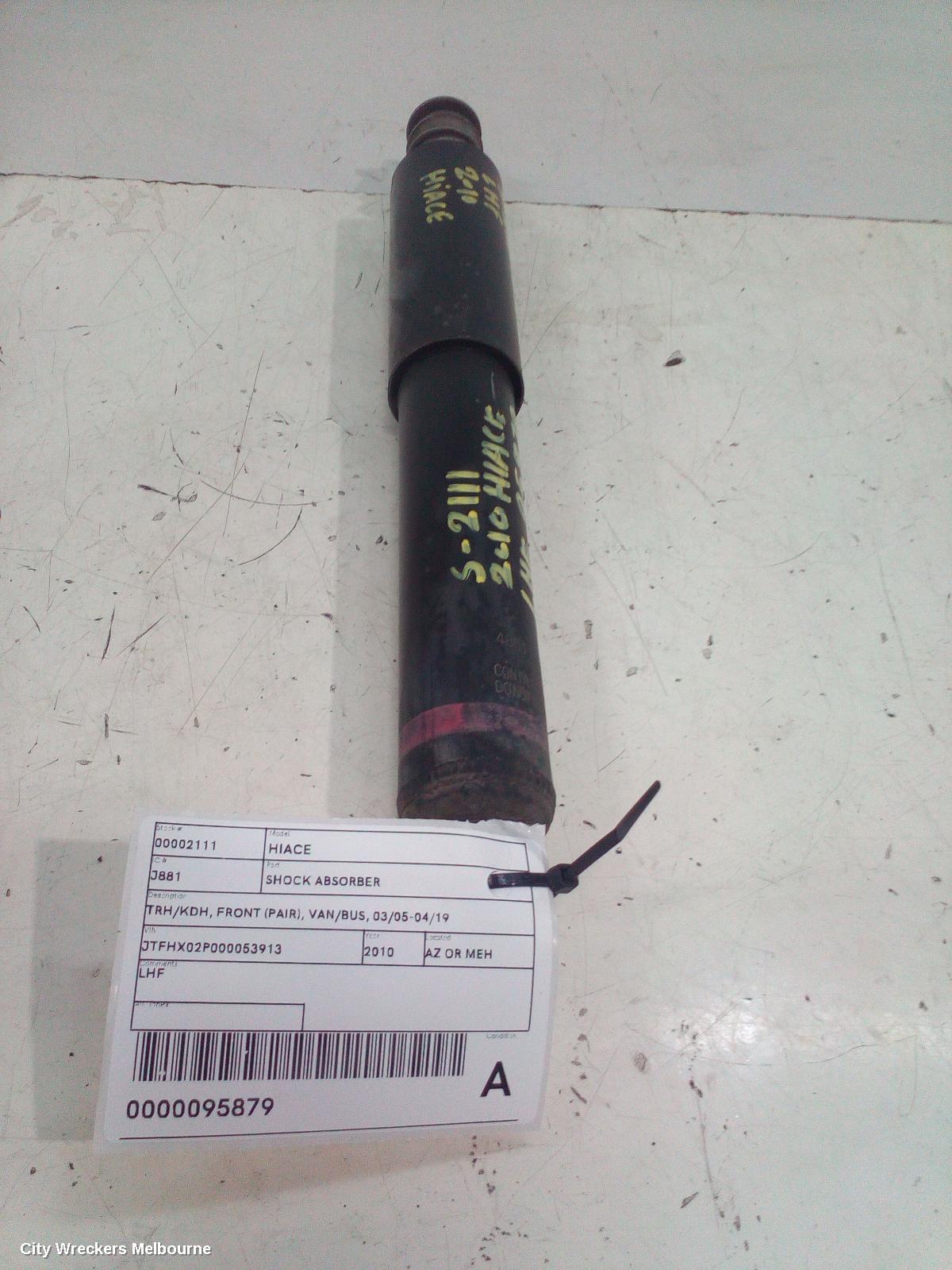 TOYOTA HIACE SHOCK ABSORBER, TRH/KDH, FRONT (PAIR), VAN/BUS, 03/2005 - 04/2019 - Image 2