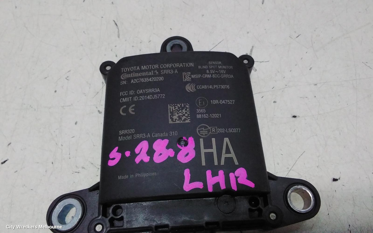 TOYOTA COROLLA REVERSE CAMERA, BLIND SPOT MONITOR SENSOR (LH REAR BEHIND BUMPER), E210, 07/2018 - 08/2022 - Image 2