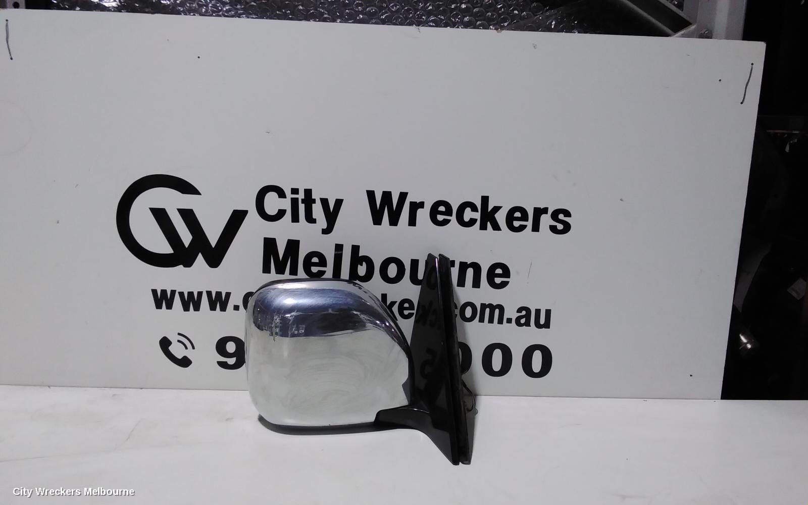 MITSUBISHI PAJERO RIGHT DOOR MIRROR, NM-NP, POWER, CHROME, 05/2000 - 09/2006 - Image 3