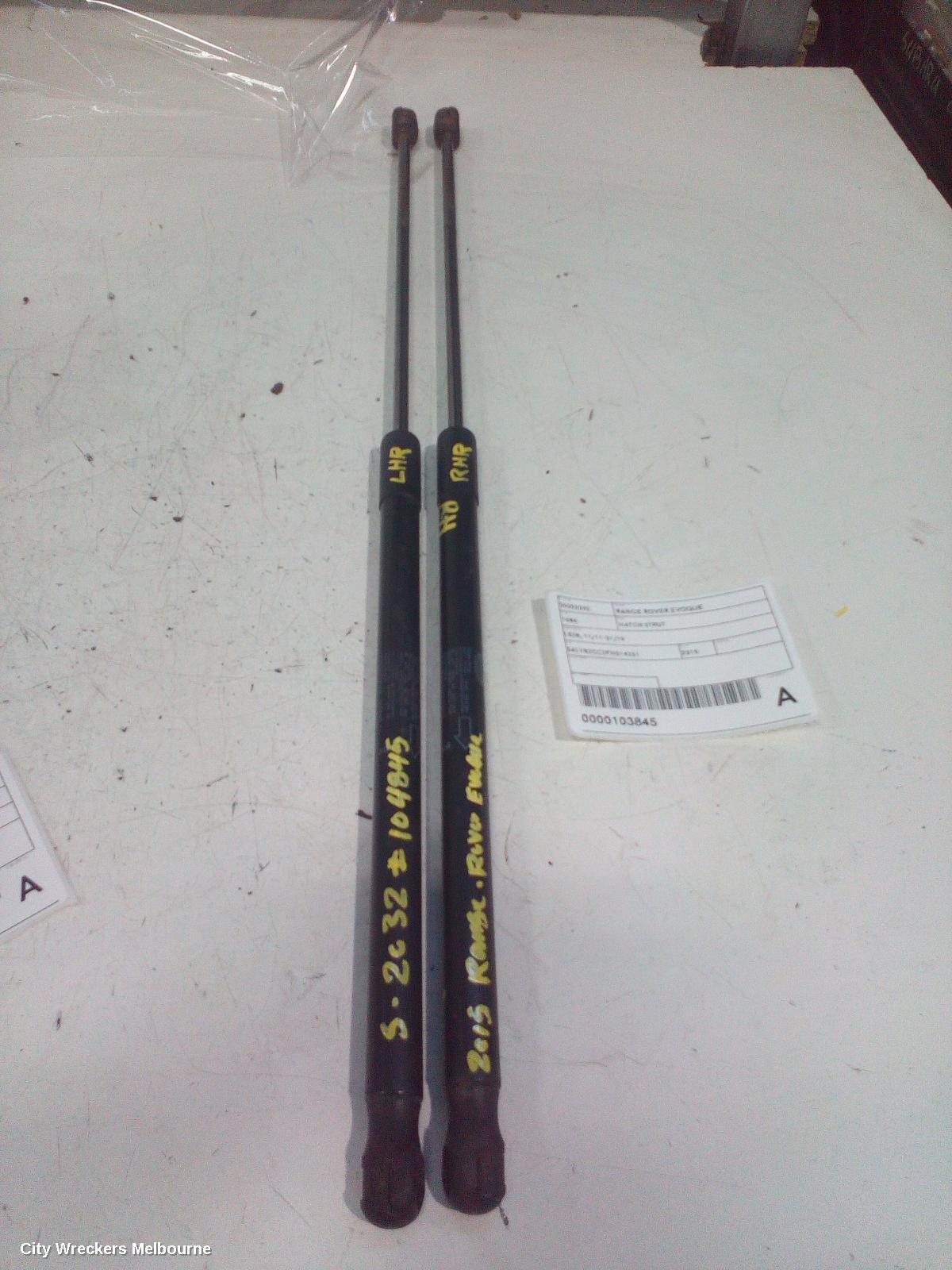 LAND ROVER RANGEROVER EVOQUE HATCH STRUT, L538, 11/2011 - 01/2019 - Image 1