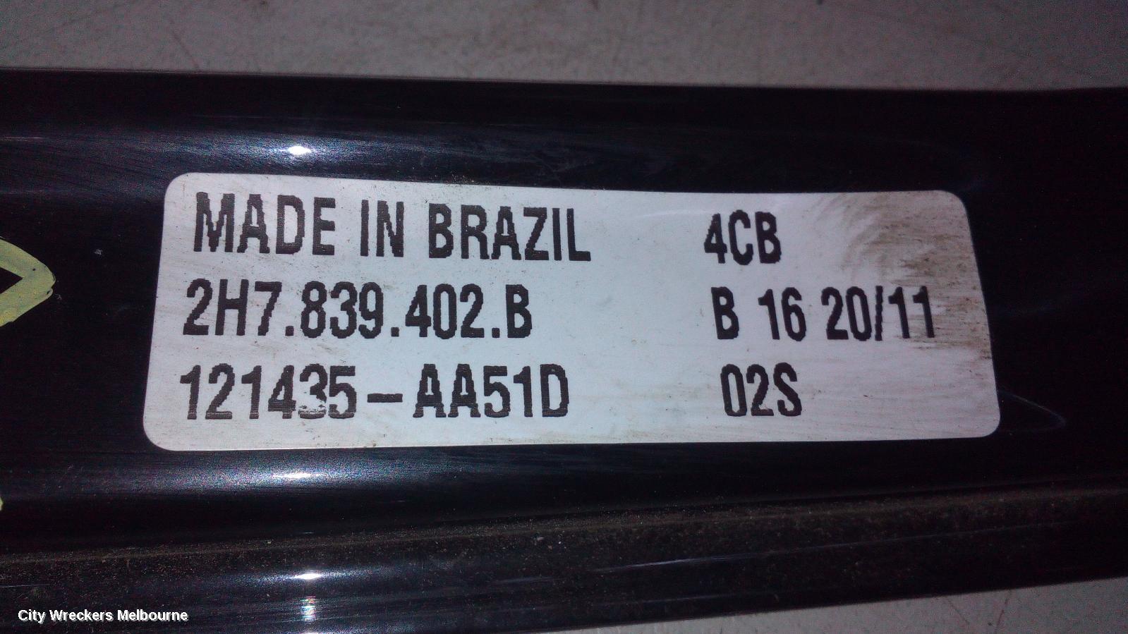 VOLKSWAGEN AMAROK RIGHT REAR WND REG/MOTOR, 2H, 12/2010 ONWARDS - Image 1