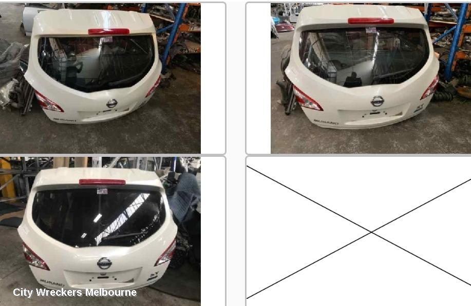 NISSAN MURANO BOOTLID/TAILGATE, TAILGATE, Z51, ST, MANUAL OPERATED, W/ CAMERA TYPE, 09/2011 - 12/2014 - Image 1