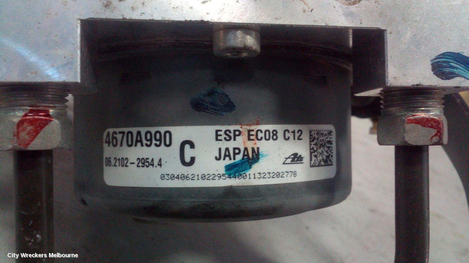 MITSUBISHI OUTLANDER ABS PUMP/MODULATOR, ZJ, P/N 4670A666, 10/2012 - 03/2015 - Image 1