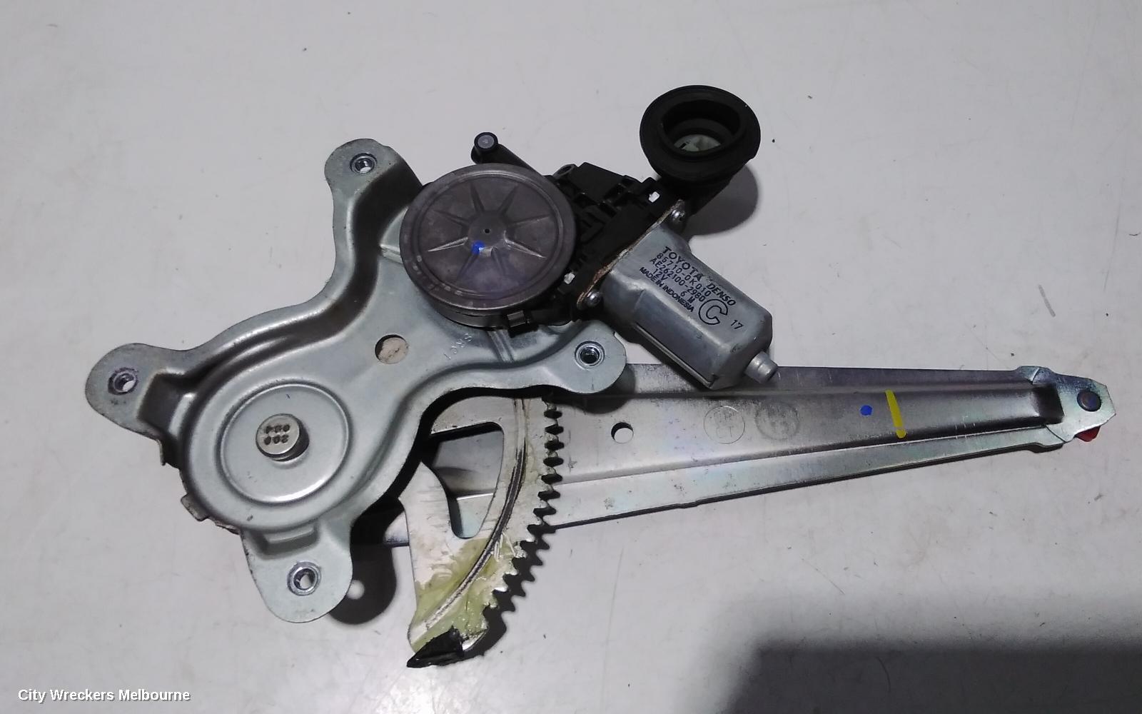 TOYOTA AURION LEFT REAR WND REG/MOTOR, POWER, GSV40R, 10/2006 - 03/2012 - Image 1
