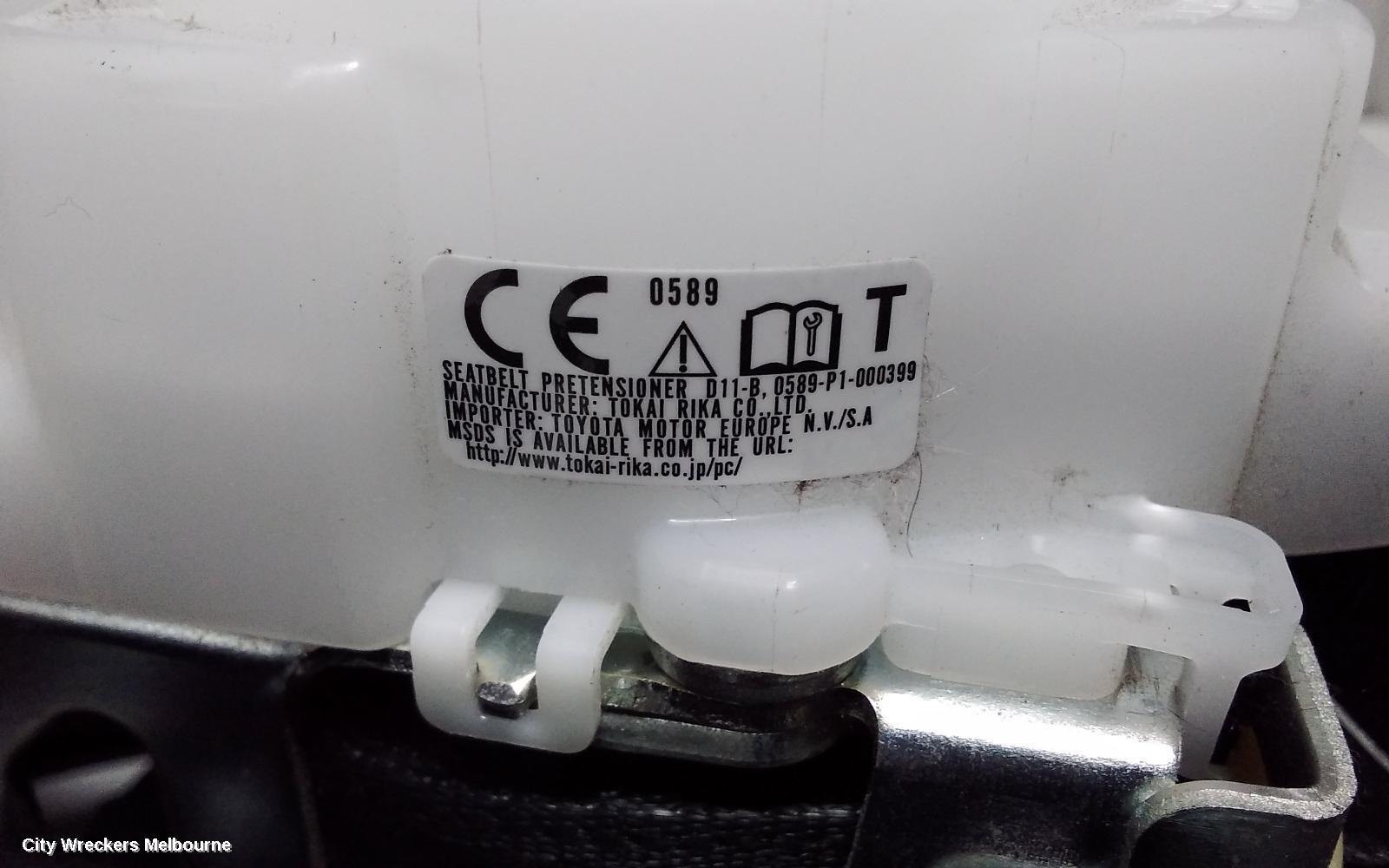 TOYOTA TARAGO SEATBELT/STALK, LH FRONT, SEAT BELT ONLY, BLACK, NON ELEC MOTOR ADJUSTMENT TYPE, ACR50R, 04/2012 - 06/2020 - Image 3