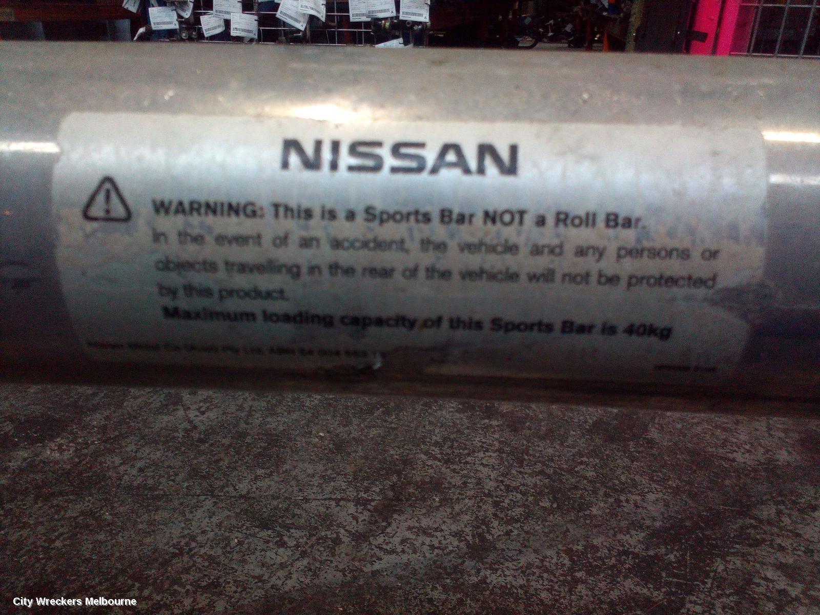 NISSAN NAVARA SPORTS BAR, D40, SPORTS BAR, 09/2005 - 08/2015 - Image 1