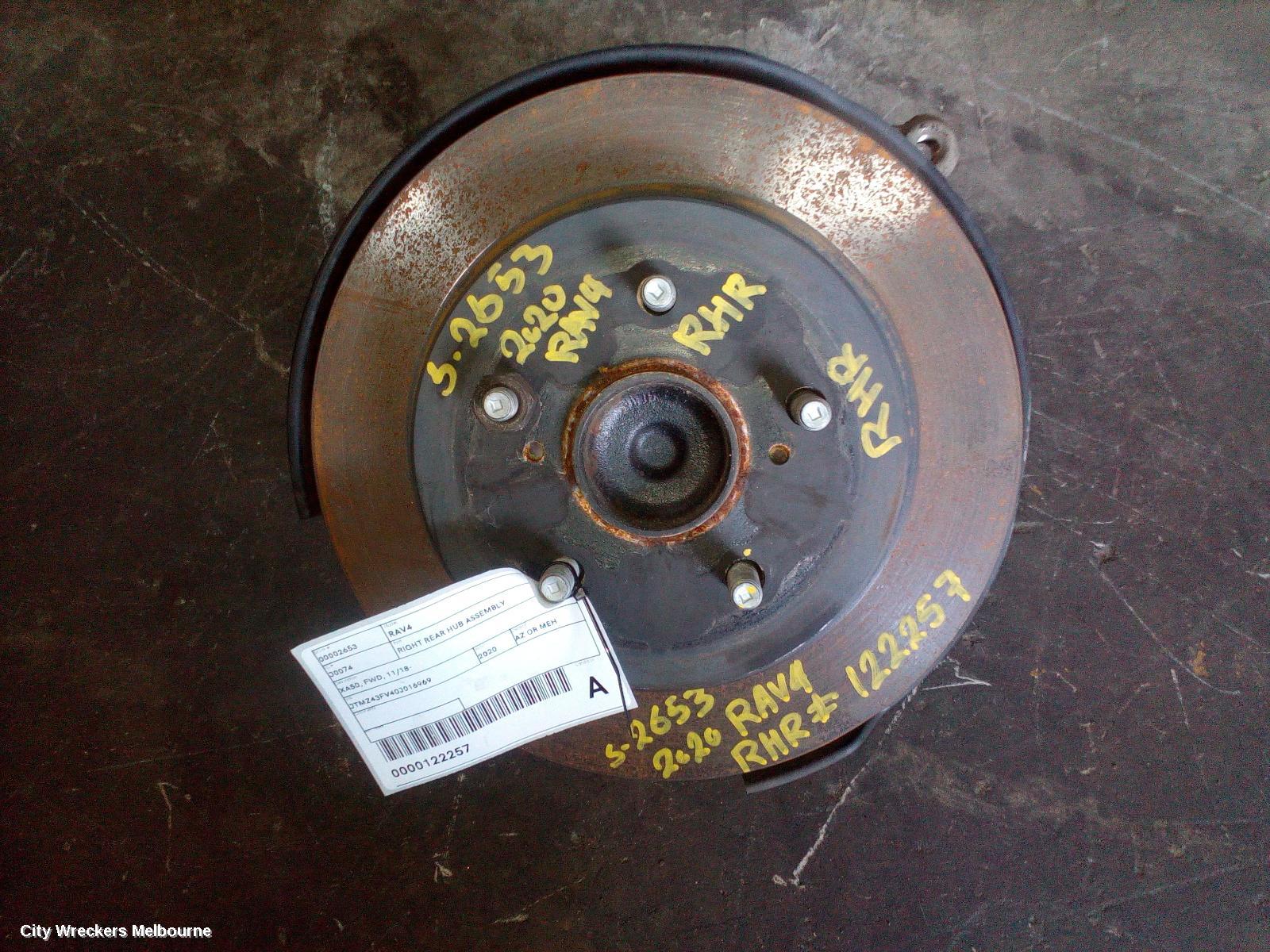 TOYOTA RAV4 RIGHT REAR HUB ASSEMBLY, XA50, FWD, 11/2018 ONWARDS - Image 2