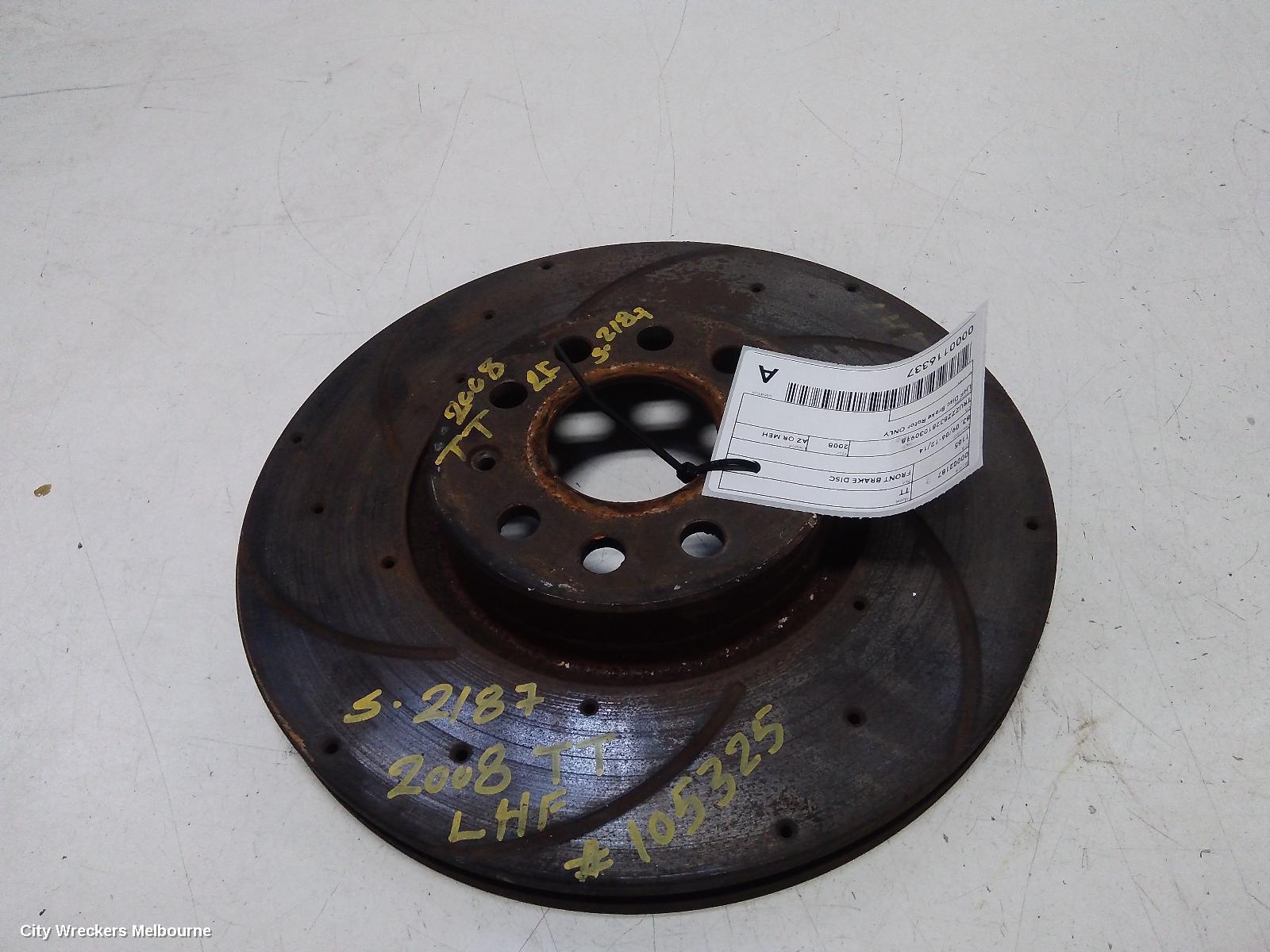 AUDI TT FRONT BRAKE DISC/DRM, 8J, 09/2006 - 12/2014 - Image 1