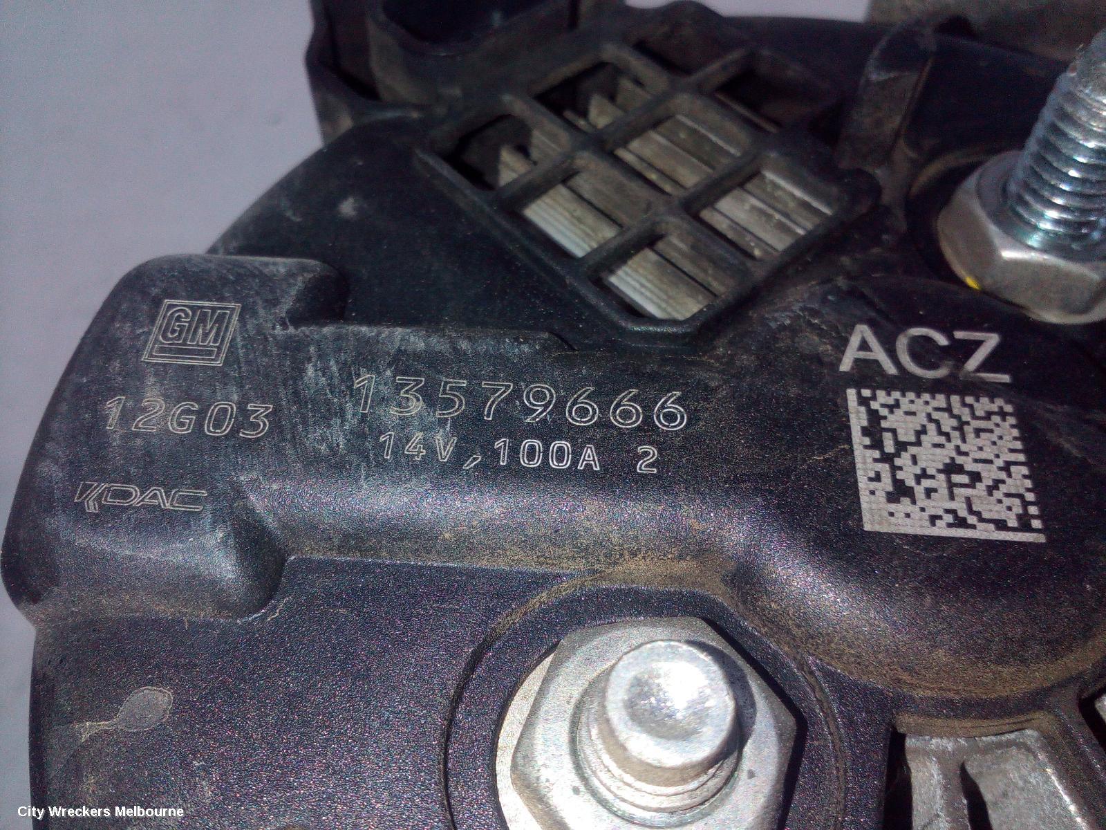 HOLDEN CRUZE ALTERNATOR, PETROL, 1.8, F18D4, AUTO T/M, JH, 03/2011 - 01/2017 - Image 3