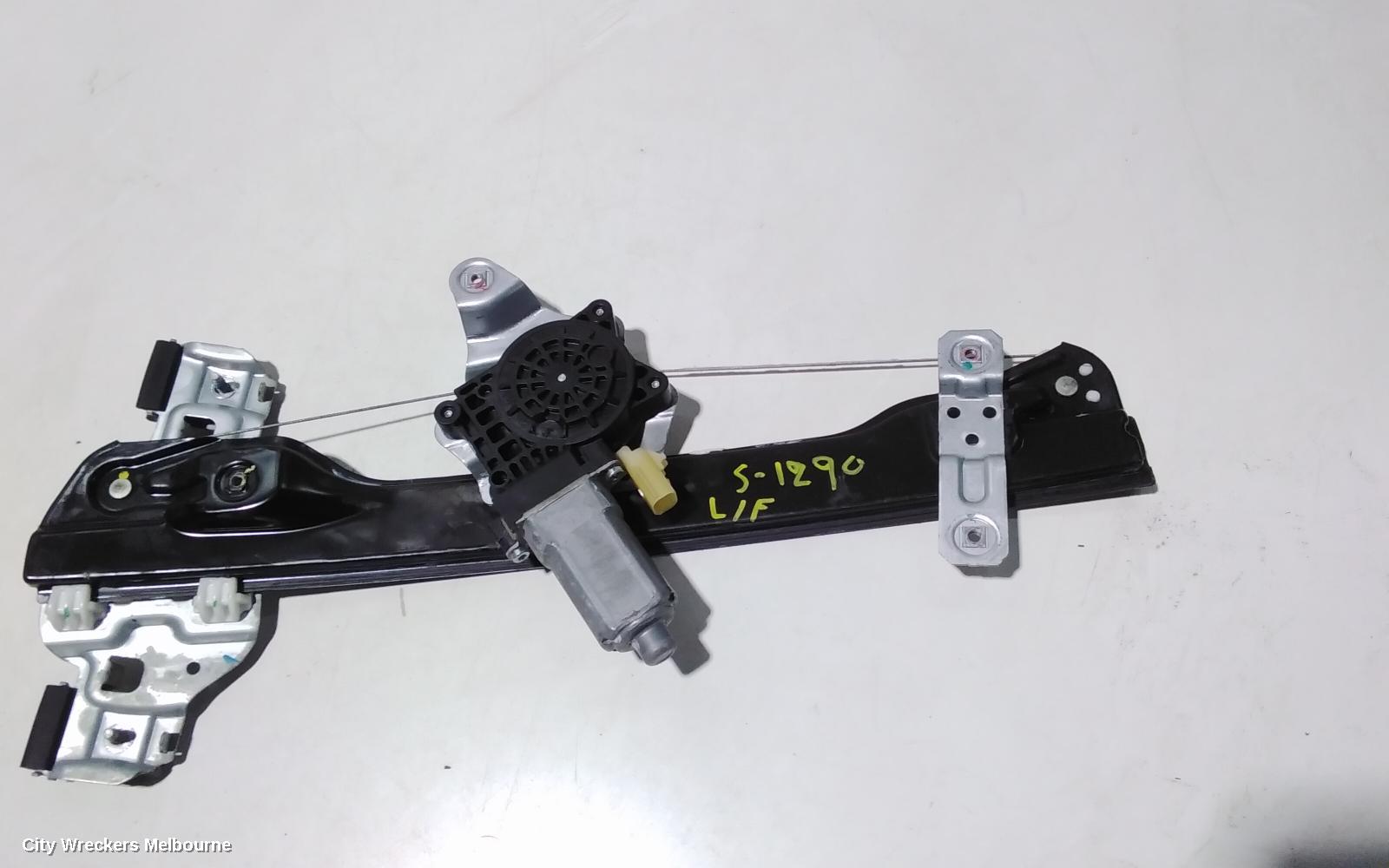 HOLDEN BARINA LEFT FRONT WINDOW REG/MOTOR, TM, DOOR REG ASSY (REG AND MOTOR), WHITE PLUG TYPE, 09/2011 - 12/2018 - Image 2