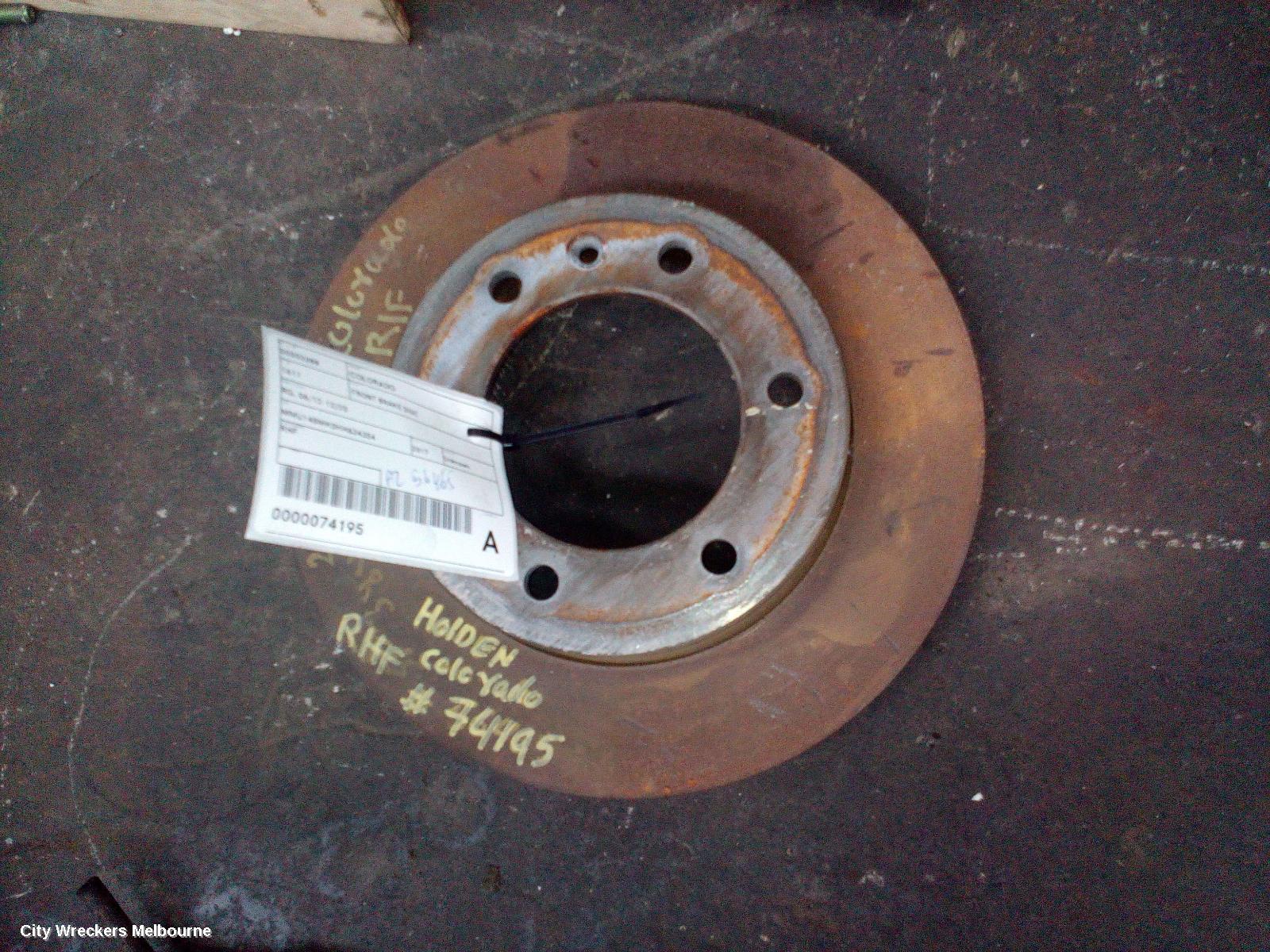 HOLDEN COLORADO FRONT BRAKE DISC/DRM, RG, 06/2012 - 12/2020 - Image 1
