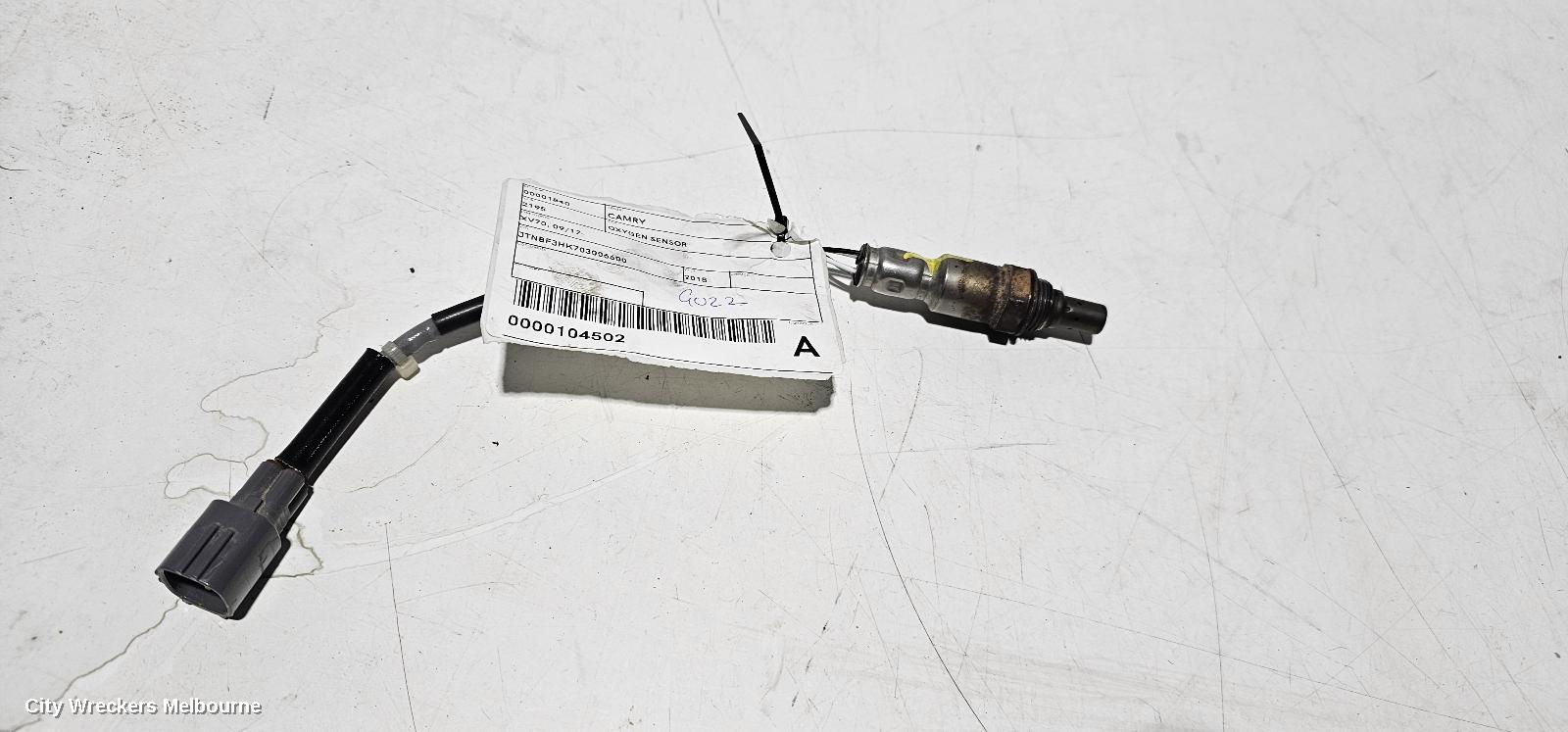 TOYOTA CAMRY OXYGEN SENSOR, XV70, 09/2017 - 05/2024 - Image 3