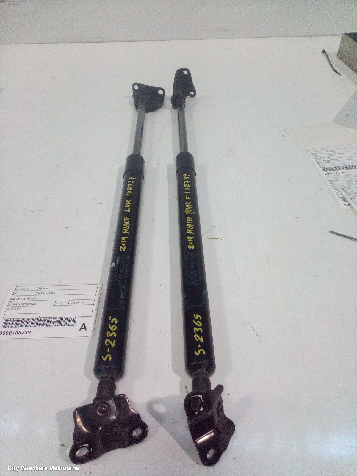 TOYOTA HIACE HATCH STRUT, LWB/SWB, PAIR, 300 SERIES, 02/2019 ONWARDS - Image 1
