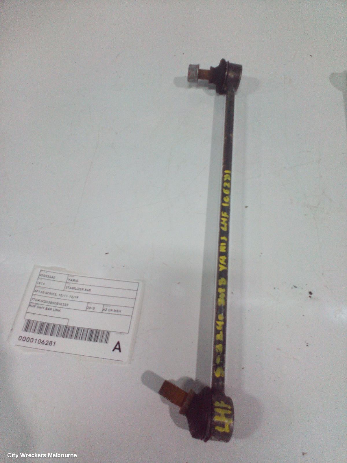 TOYOTA YARIS STABILISER BAR, XP130 SERIES, 10/2011 - 12/2019 - Image 2